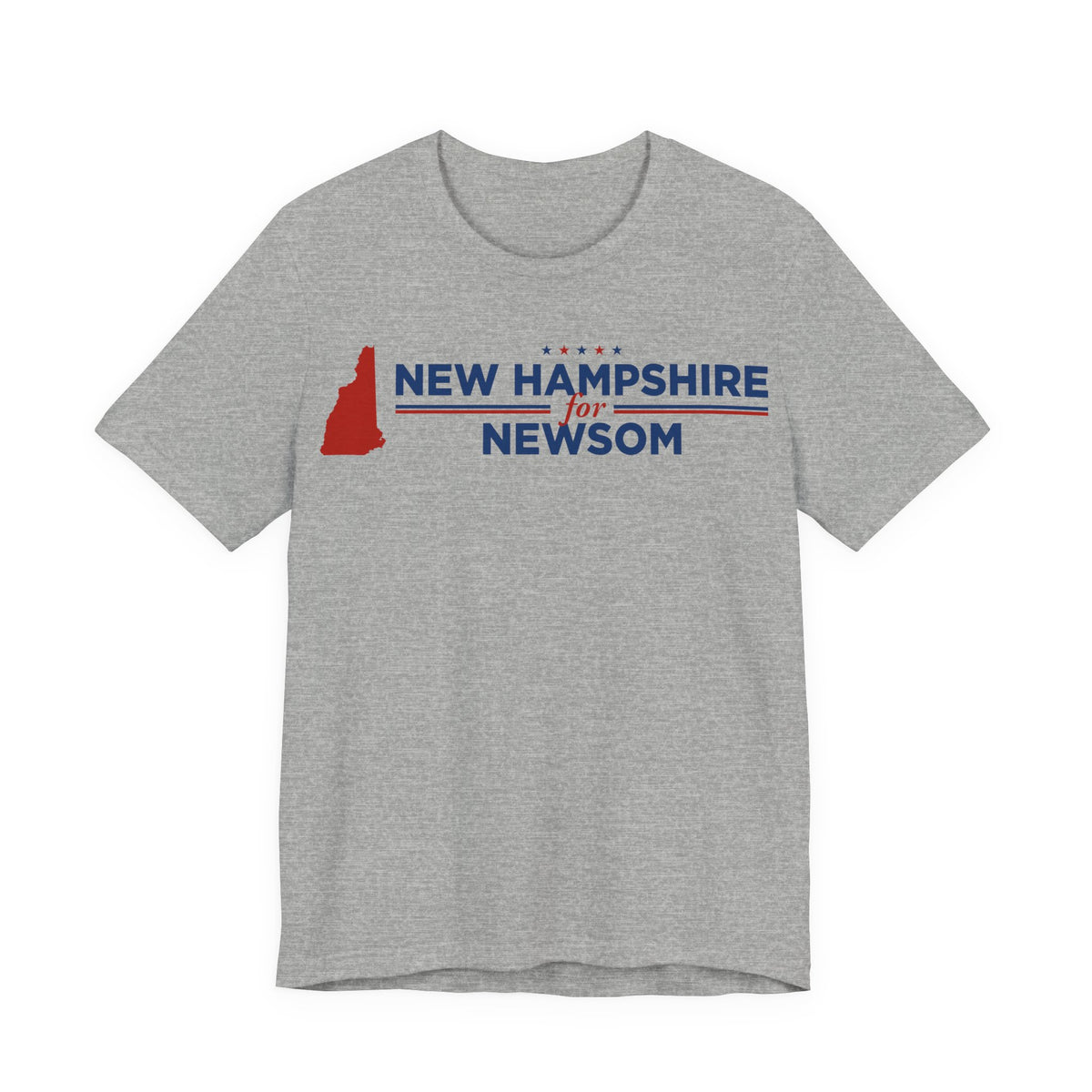 New Hampshire for Gavin Newsom for President Campaign T-Shirt 2028