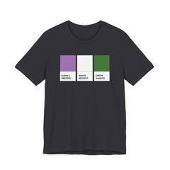 Funny Genderqueer Pride Flag Pantone Colors Unisex Jersey Short Sleeve T-Shirt