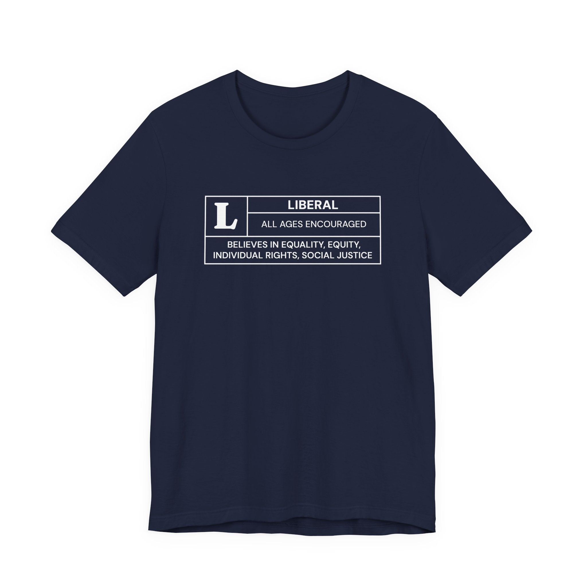 Funny Liberal Ratings Unisex Jersey Short Sleeve T-Shirt