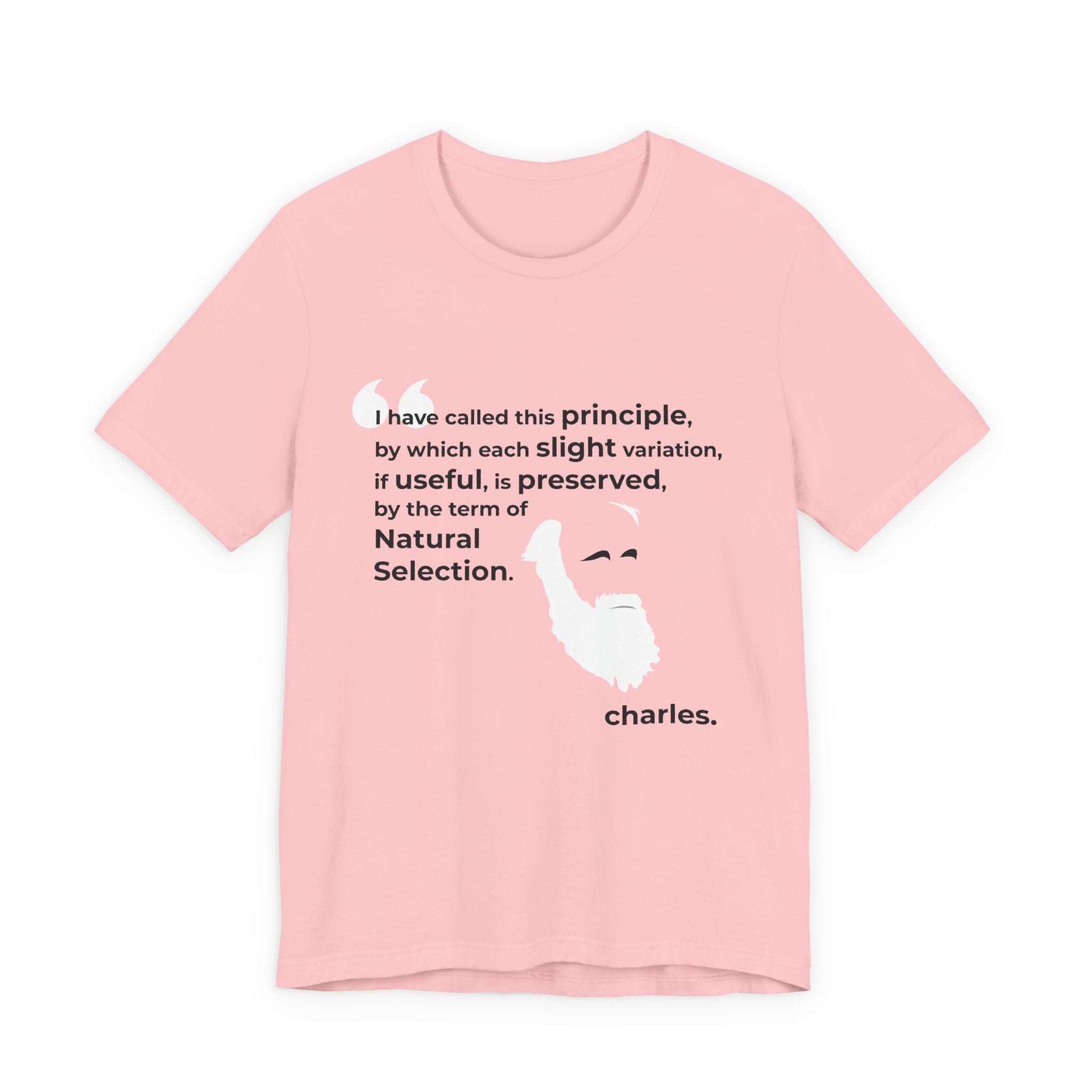 Charles Darwin Natural Selection Unisex Jersey Short Sleeve T-Shirt - Science Enthusiast