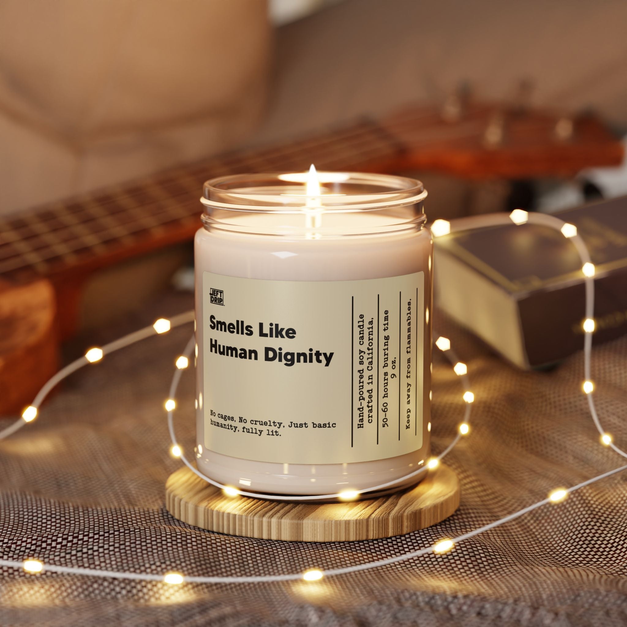 Smells Like Human Dignity – Hand-Poured Soy Candle (9 oz)