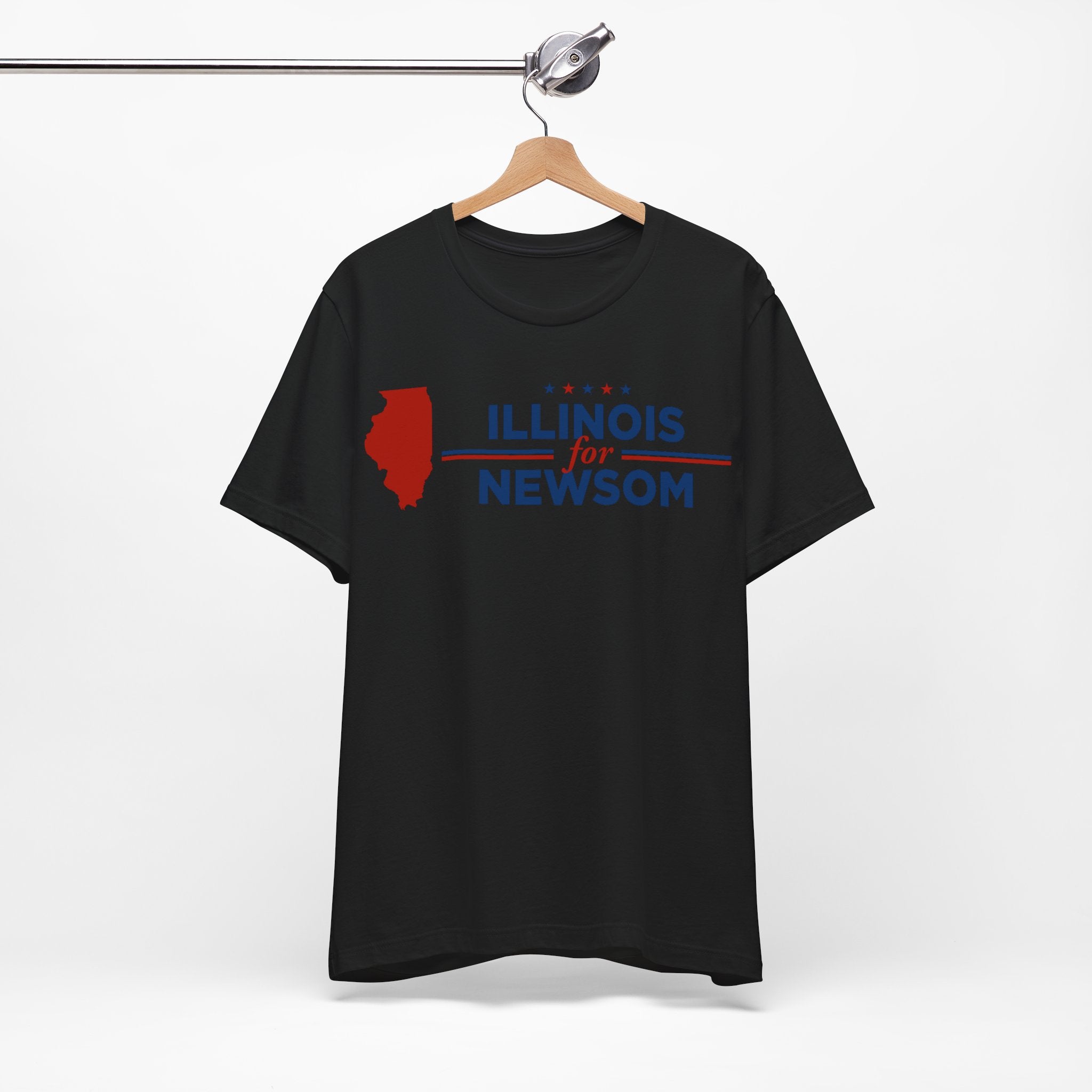Illinois for Gavin Newsom for President Campaign T-Shirt 2028