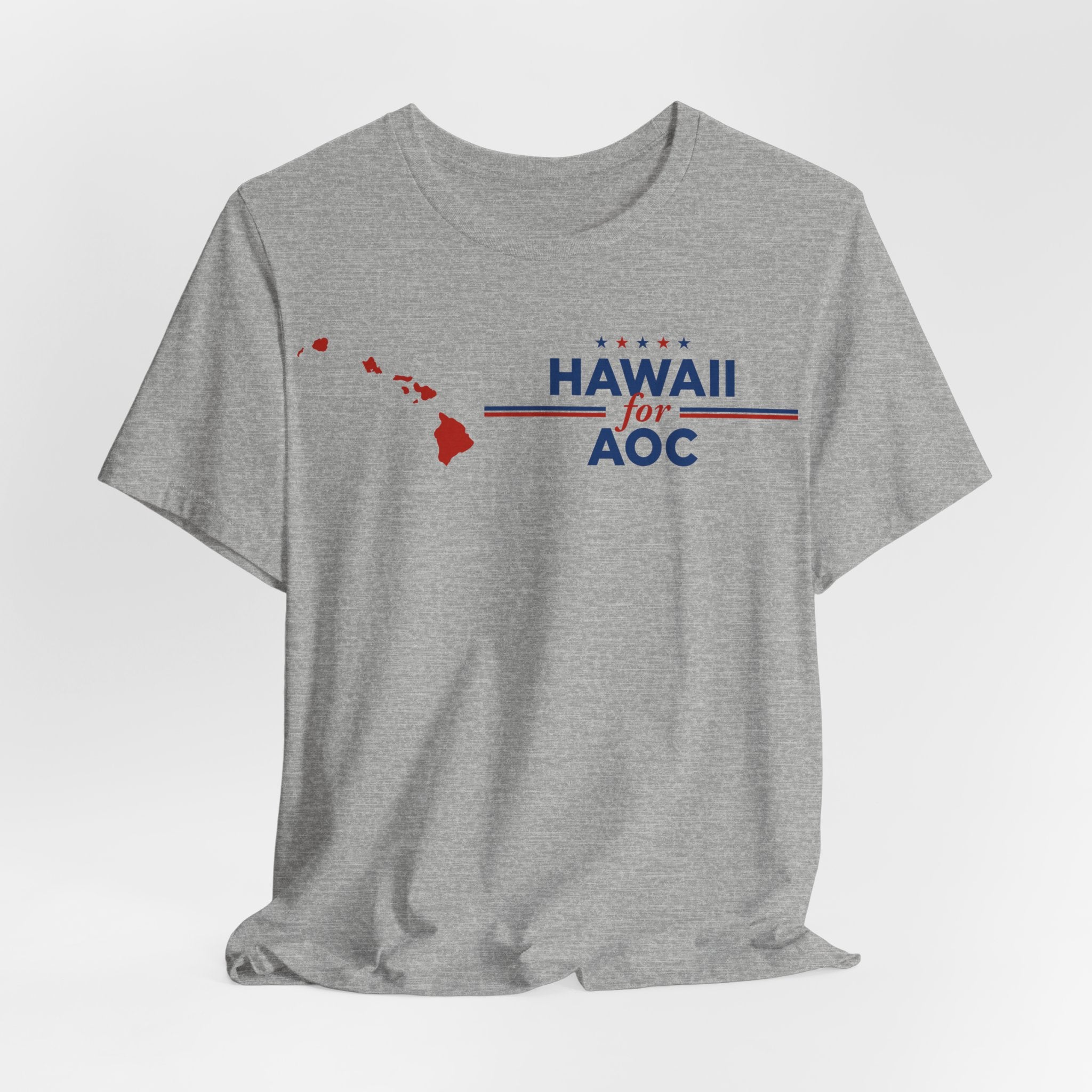 Hawaii for AOC for President Campaign T-Shirt 2028