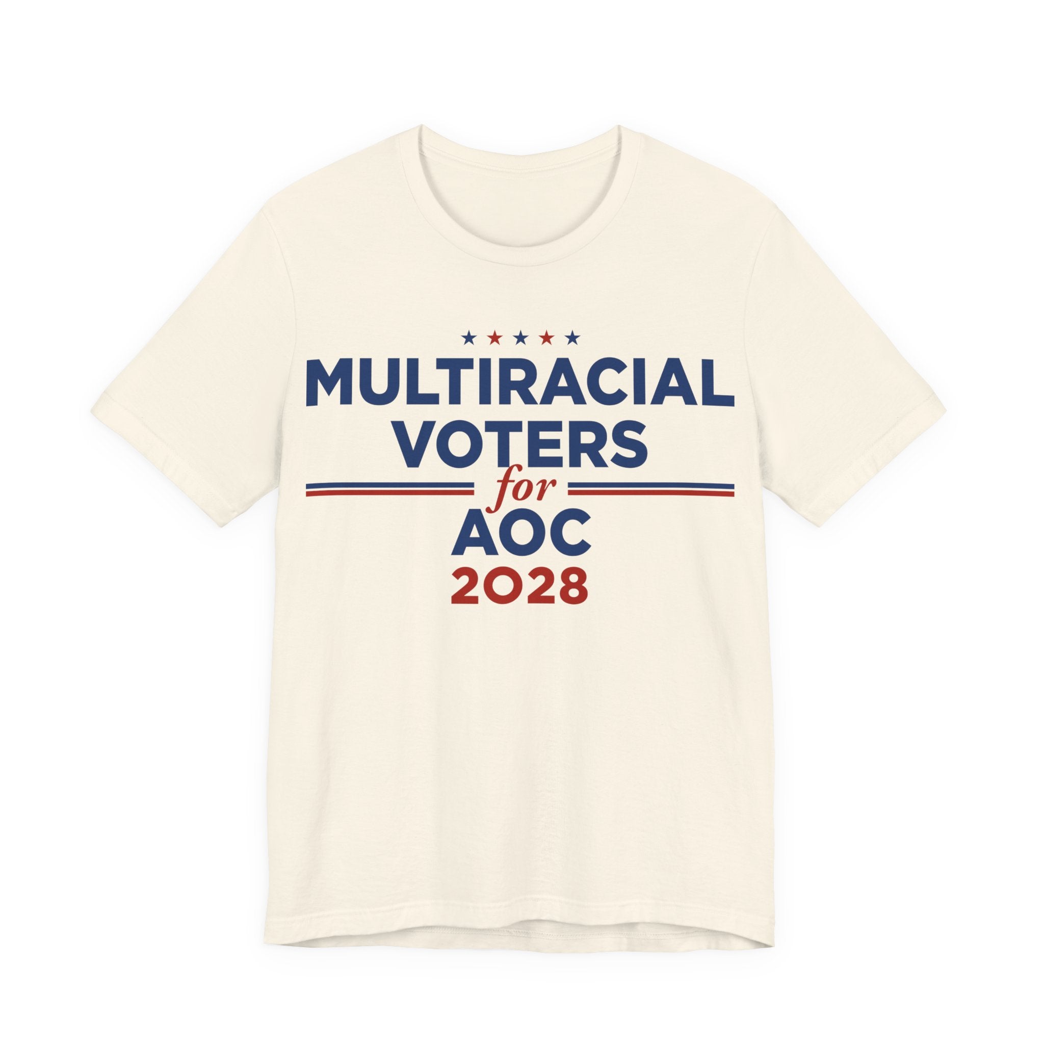 Multiracial Voters for AOC for President Campaign T-Shirt 2028