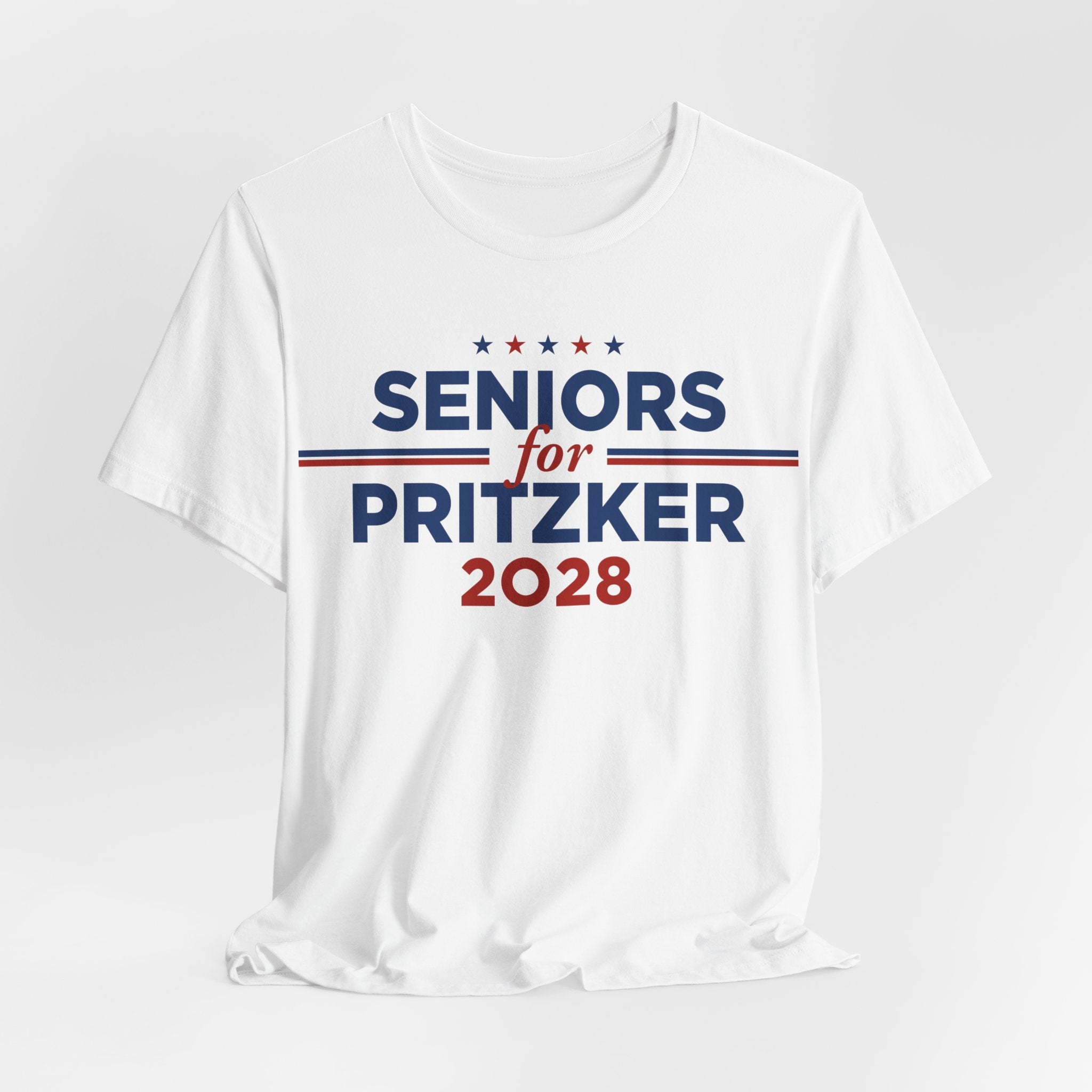 Seniors for J.B. Pritzker for President Campaign T-Shirt 2028