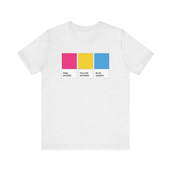 Funny Pansexual Pride Flag Pantone Colors Unisex Jersey Short Sleeve T-Shirt