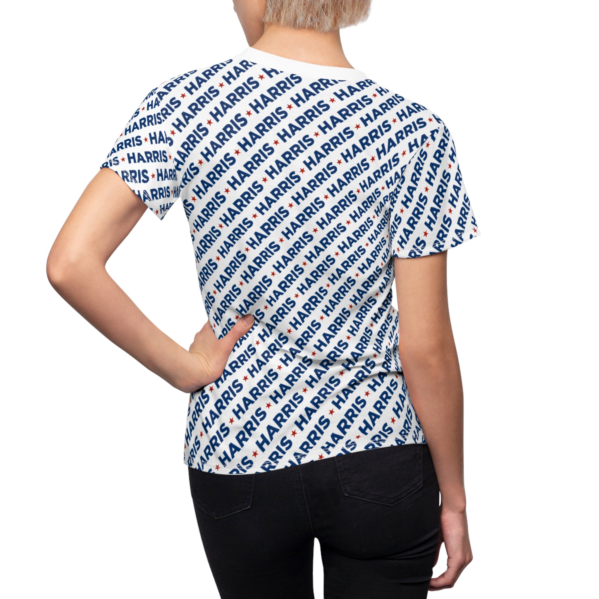 Kamala Harris Women’s All-Over Print T-Shirt – Political Graphic Tee for Progressive Everyday Style