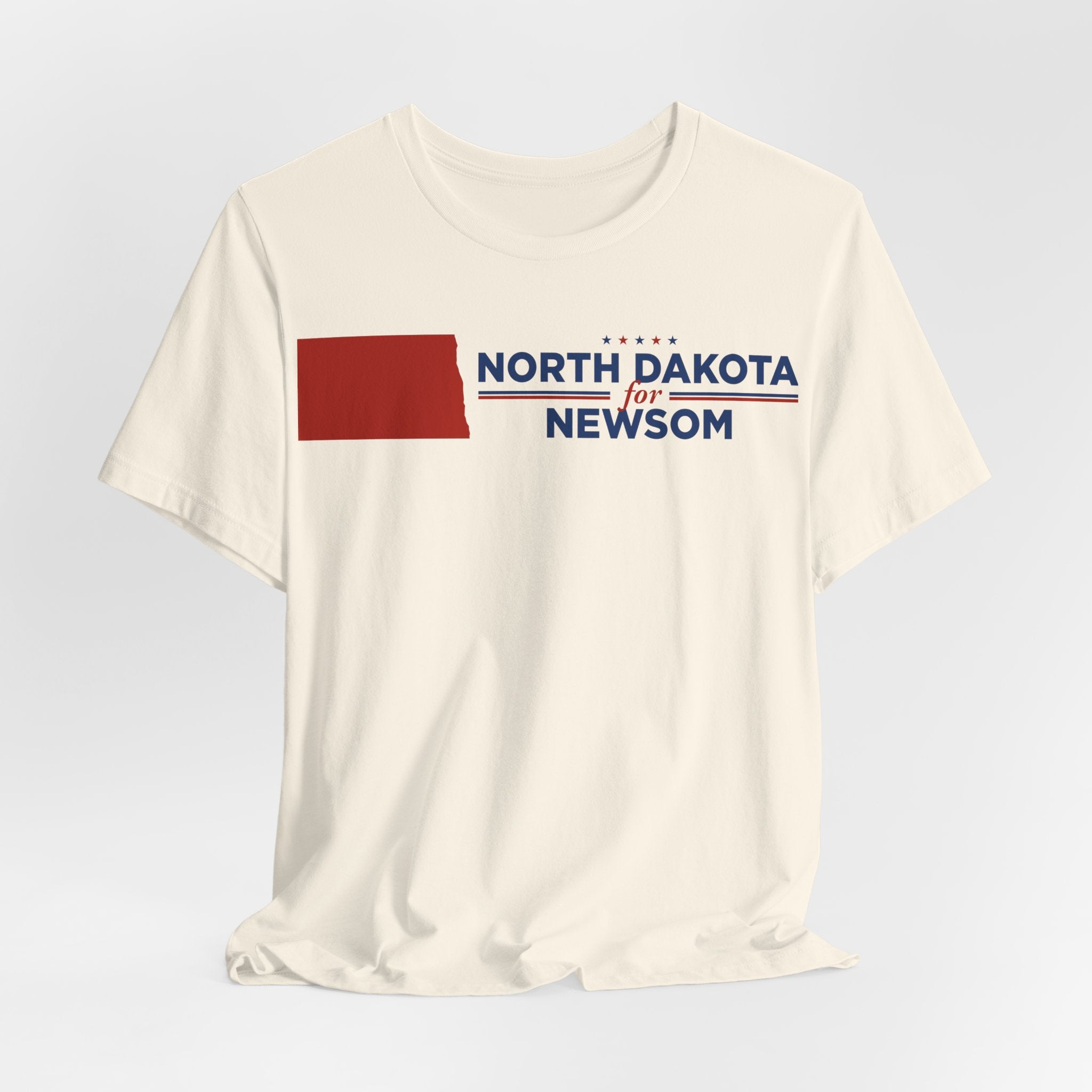 North Dakota for Gavin Newsom for President Campaign T-Shirt 2028