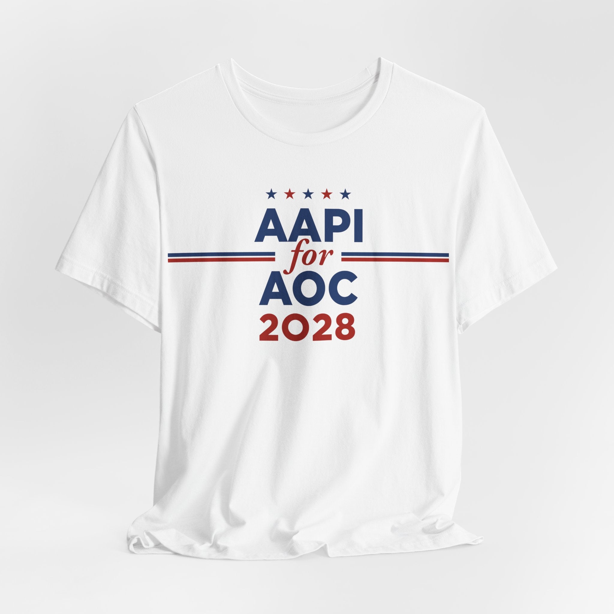 AAPI Asian American and Pacific Islander for AOC Campaign T-Shirt for President 2028