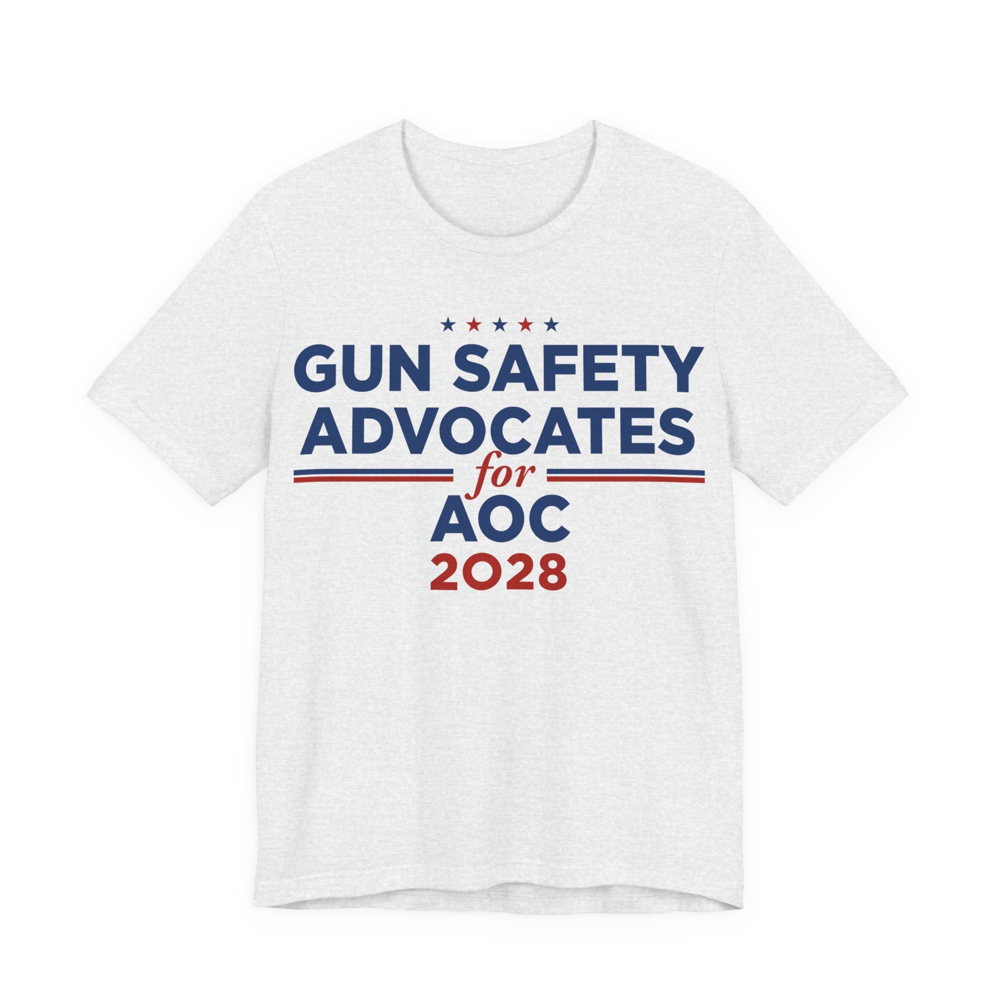 Gun Safety Advocates for AOC for President Campaign T-Shirt 2028