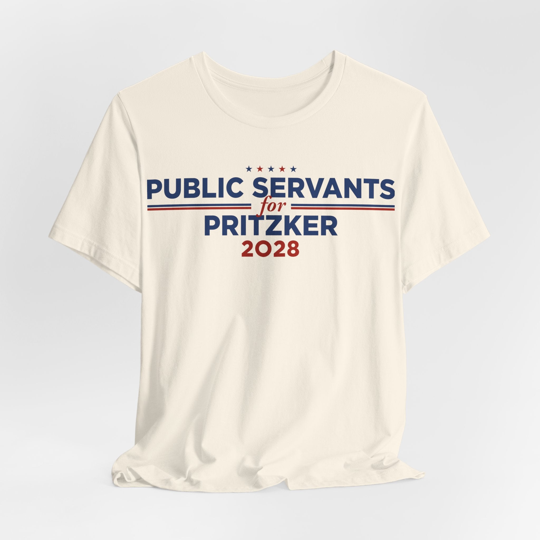 Public Servants for J.B. Pritzker for President Campaign T-Shirt 2028