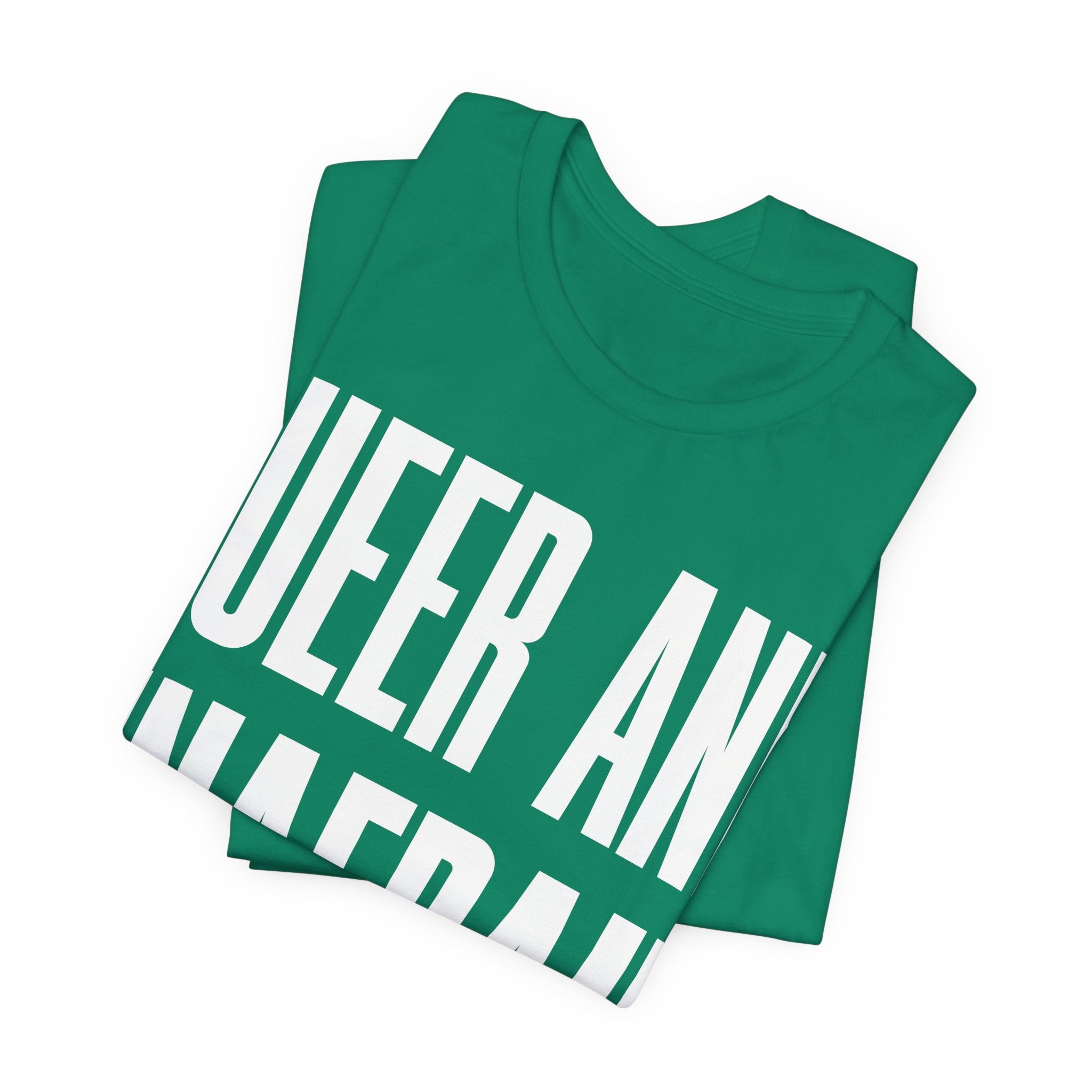 Queer and Unafraid T-Shirt | LGBTQ+ Pride Graphic Tee | Bold Queer Visibility & Solidarity Shirt