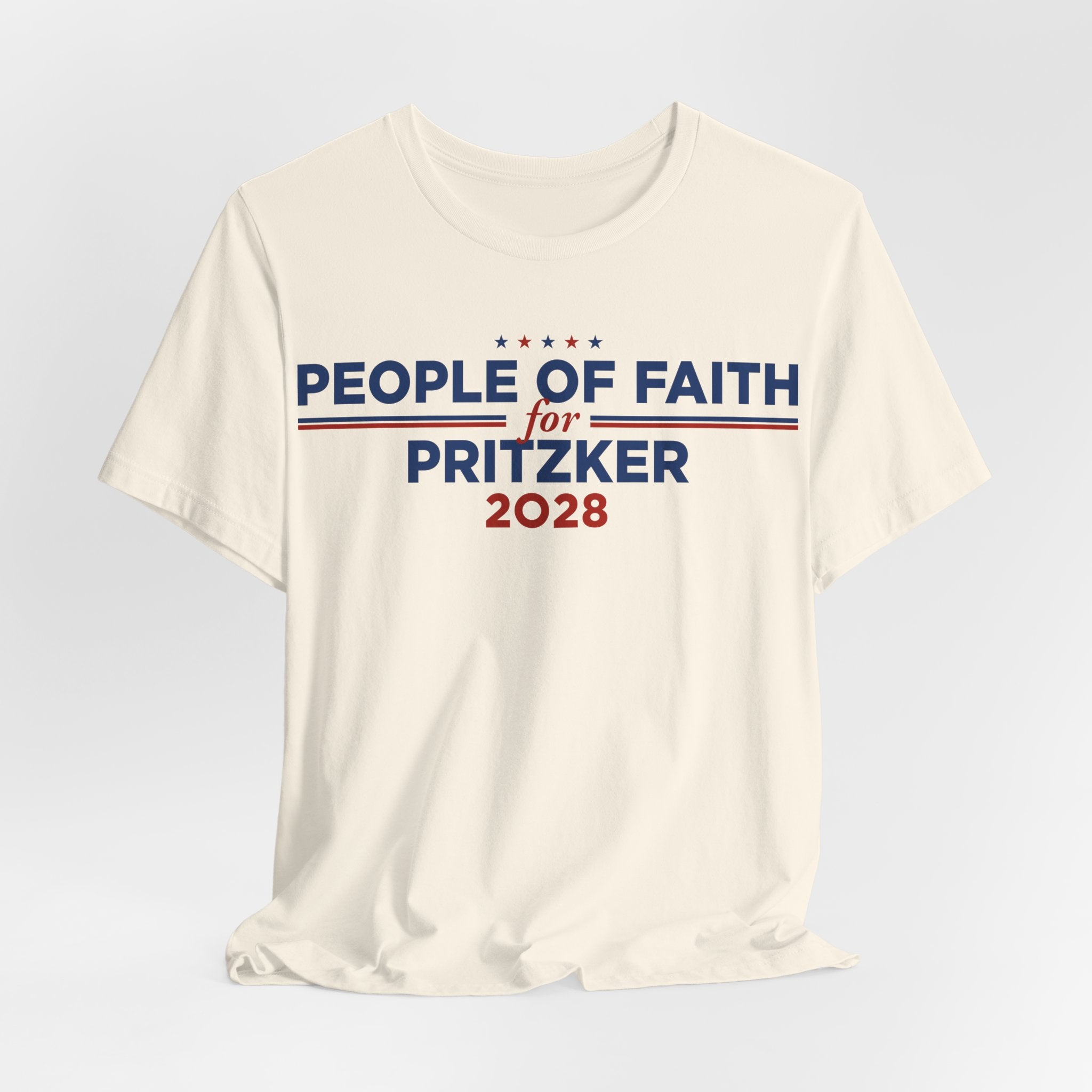 People of Faith for J.B. Pritzker for President Campaign T-Shirt 2028