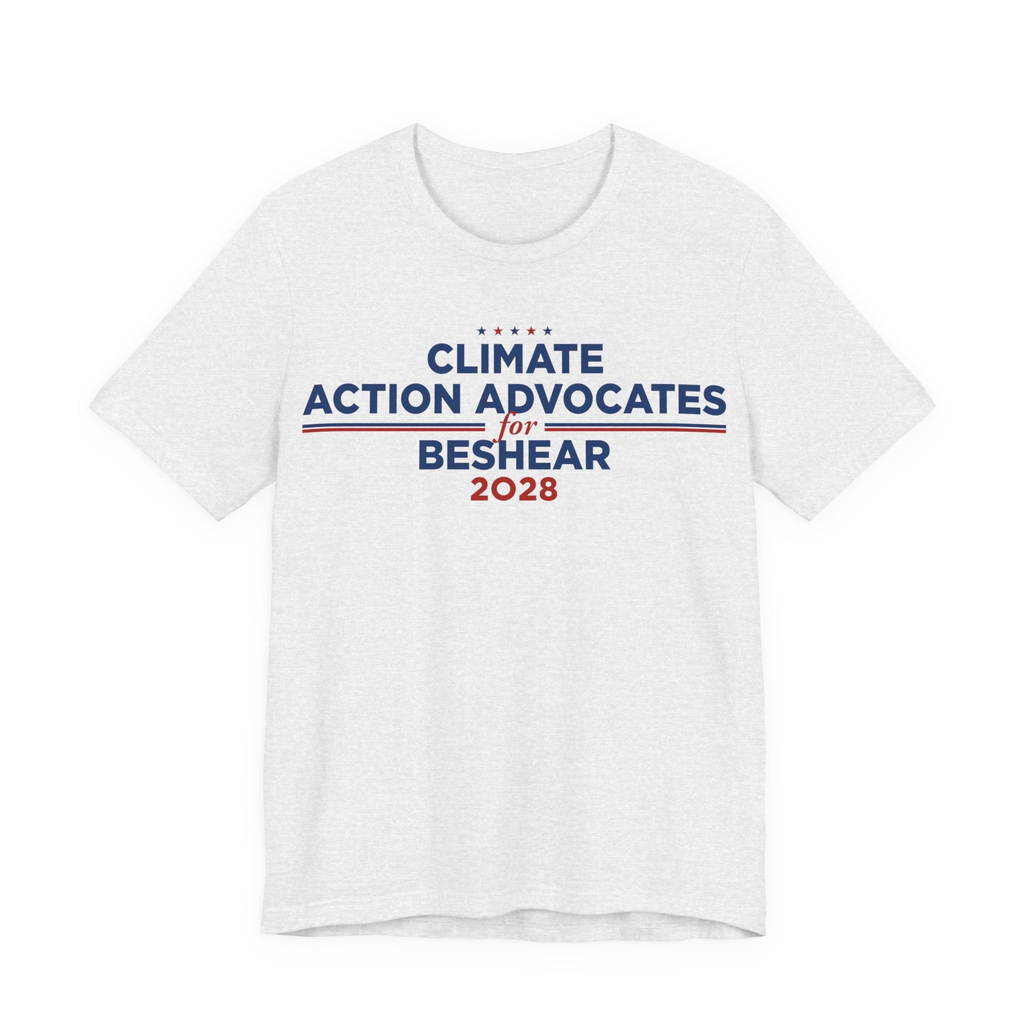 Climate Action Advocates for Beshear 2028 T-Shirt | Bella+Canvas 3001 Political Graphic Tee