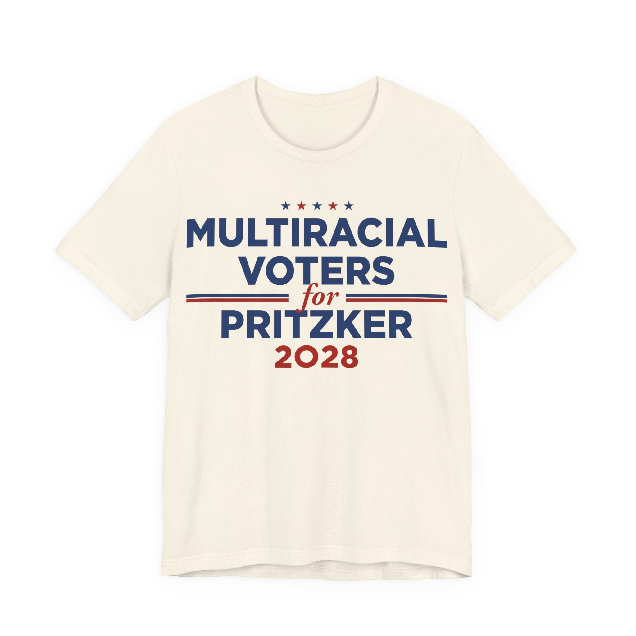Multiracial Voters for J.B. Pritzker for President Campaign T-Shirt 2028