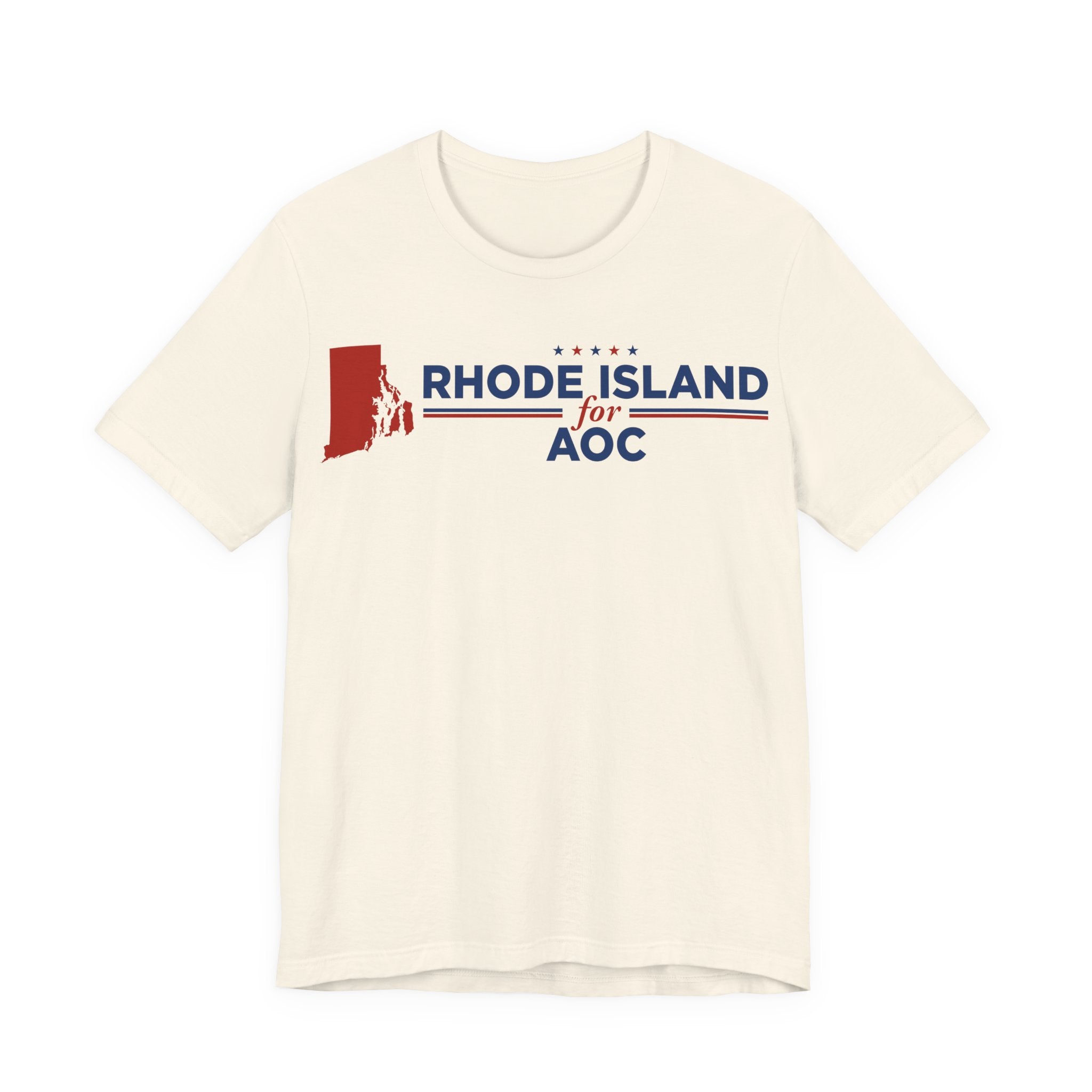 Rhode Island for AOC for President Campaign T-Shirt 2028