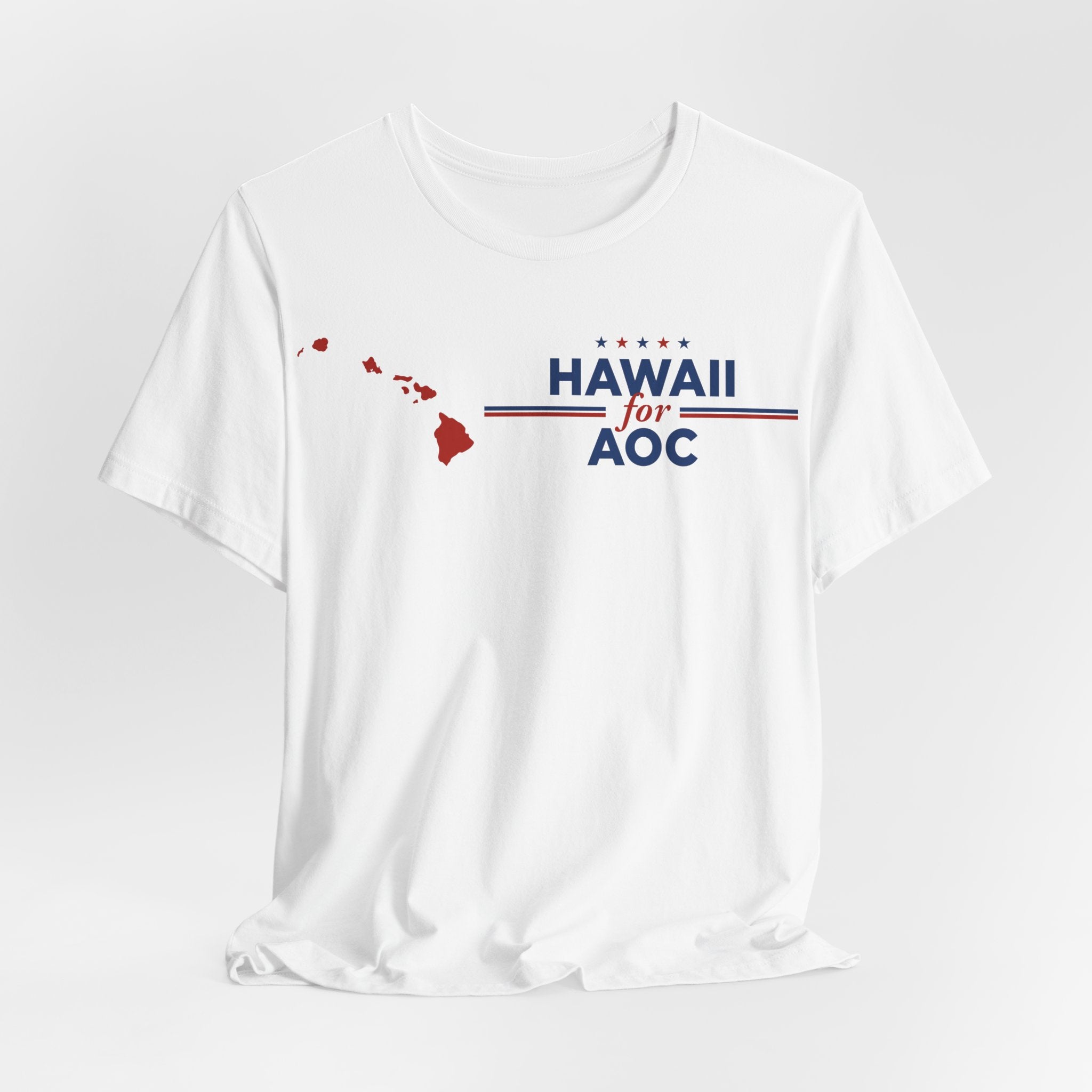 Hawaii for AOC for President Campaign T-Shirt 2028