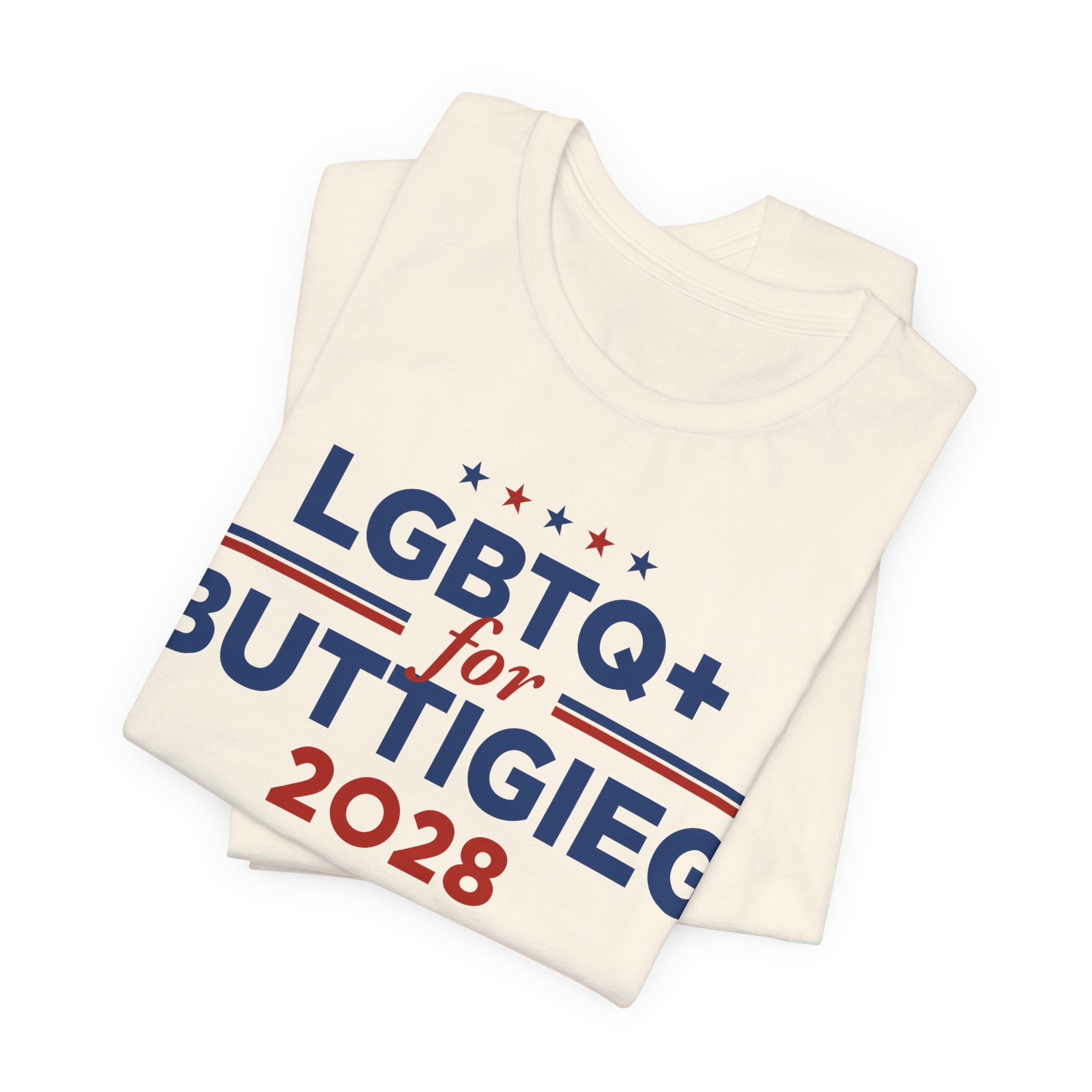 LGBTQ+ for Pete Buttigieg for President Campaign T-Shirt 2028