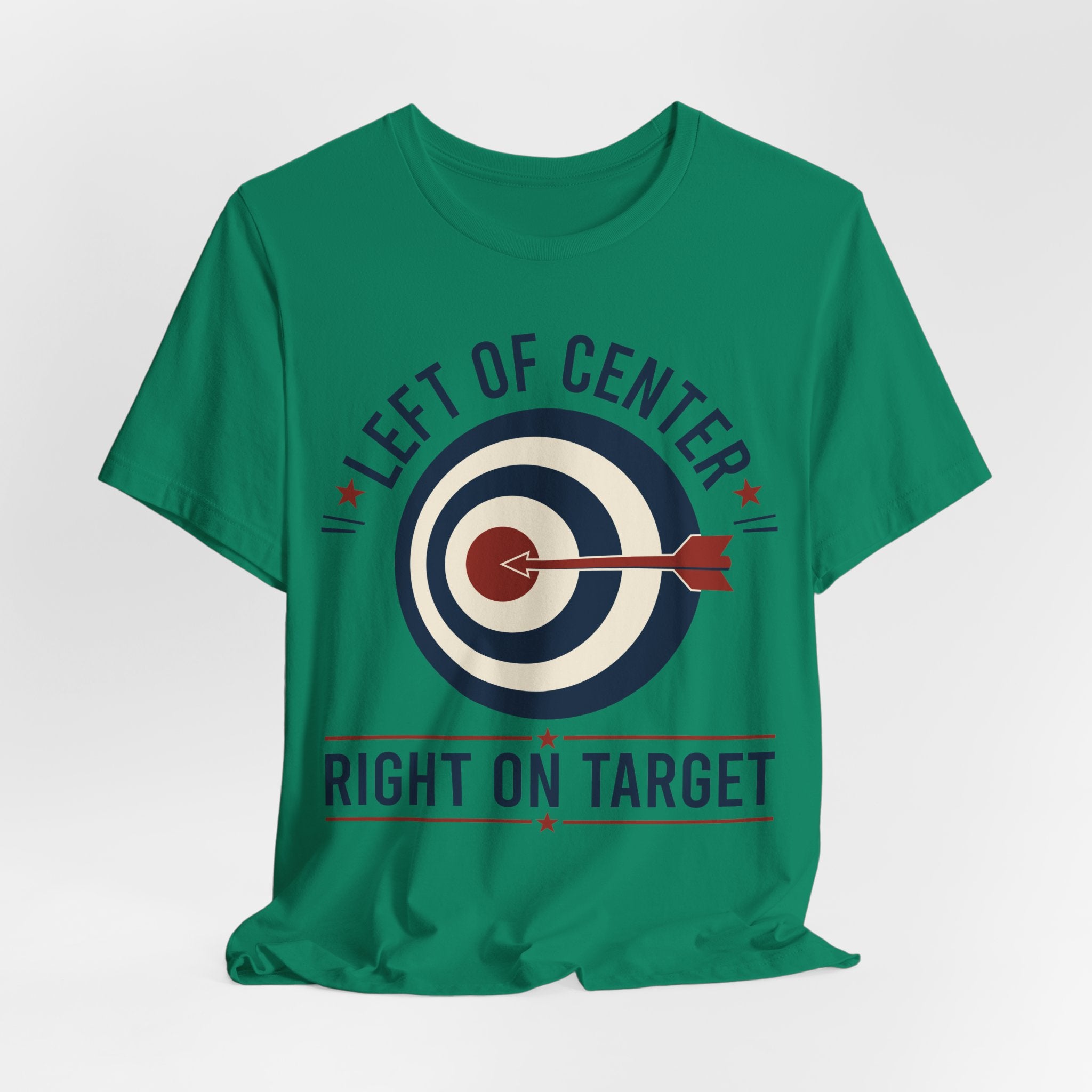 Left of Center Right on Target T-Shirt | Progressive Moderate Political Graphic Tee