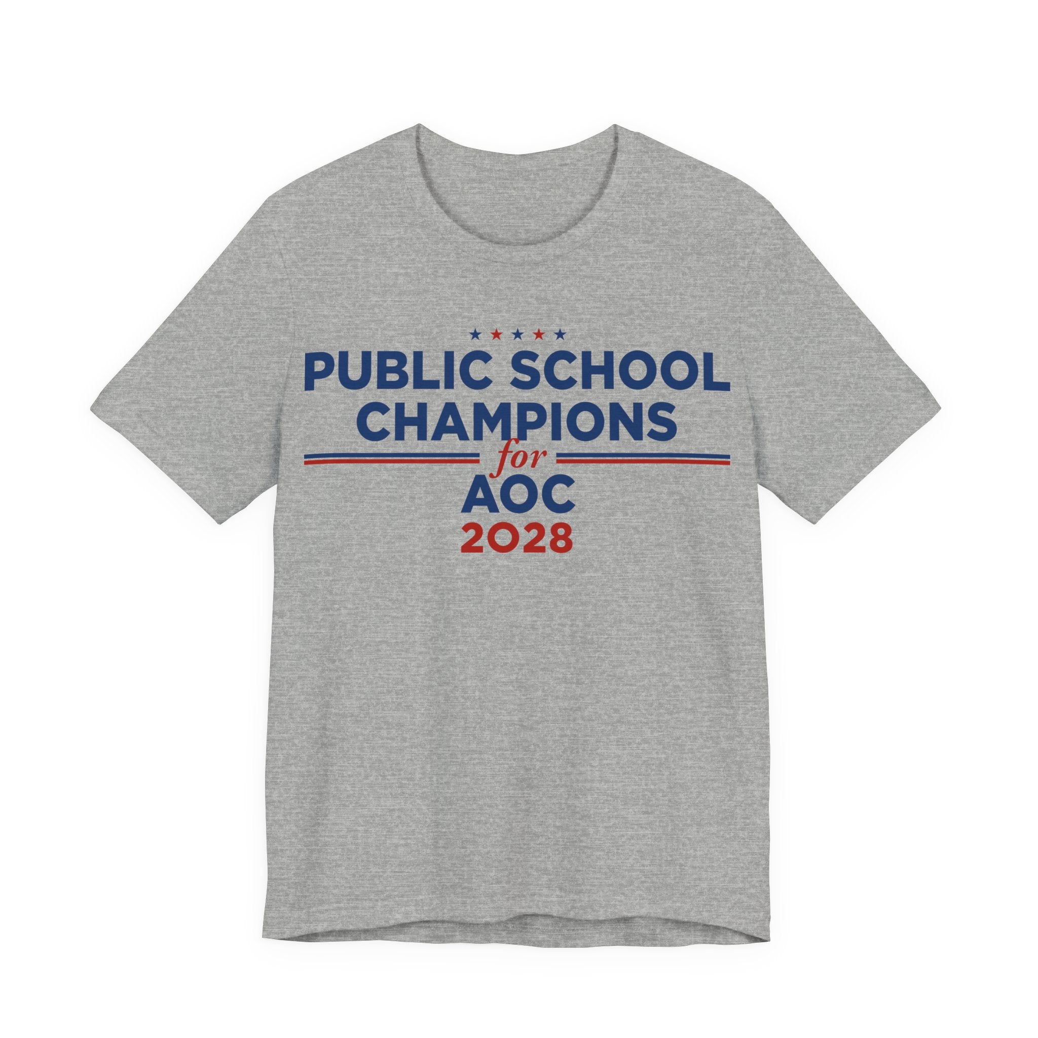 Public School Champions for AOC for President Campaign T-Shirt 2028
