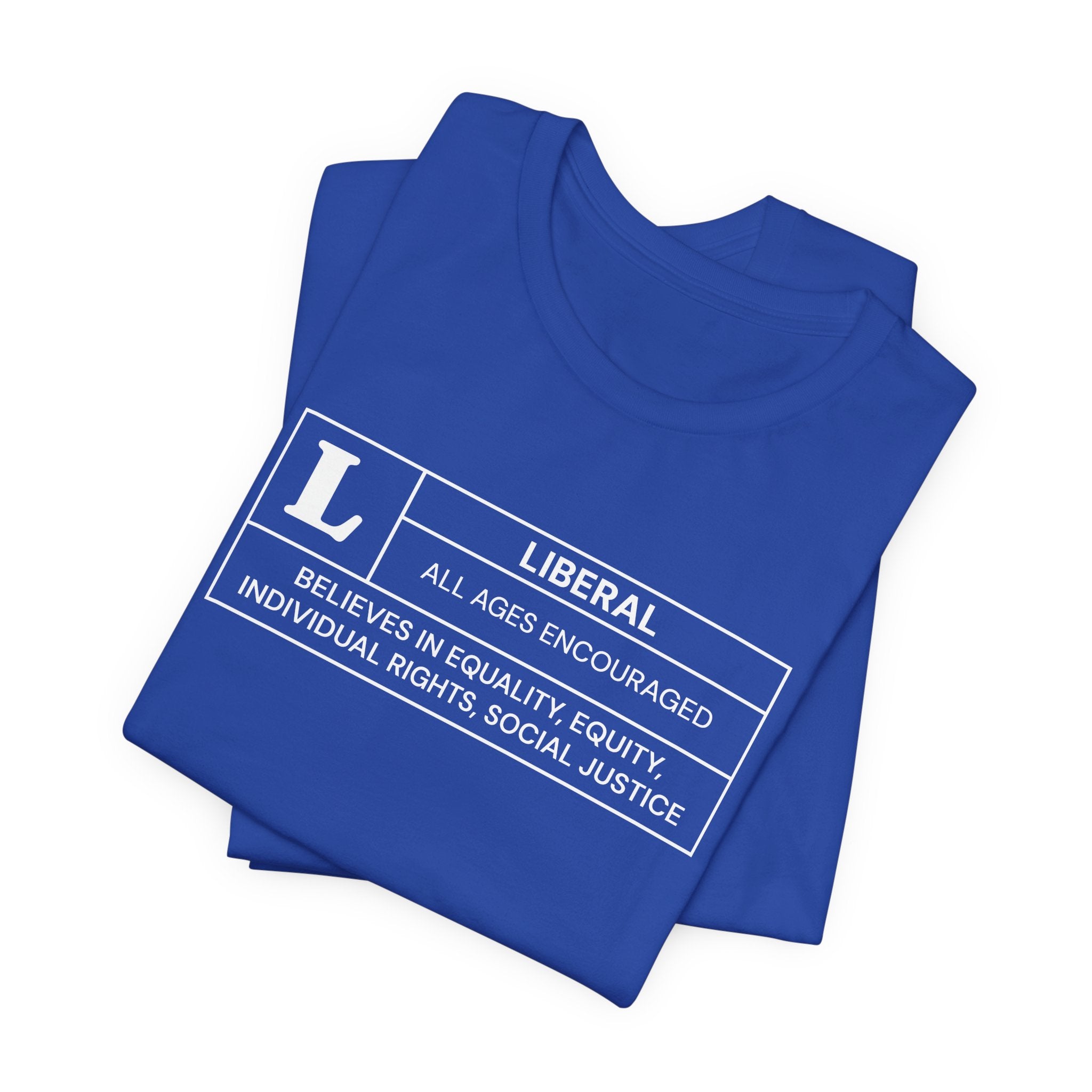 Funny Liberal Ratings Unisex Jersey Short Sleeve T-Shirt