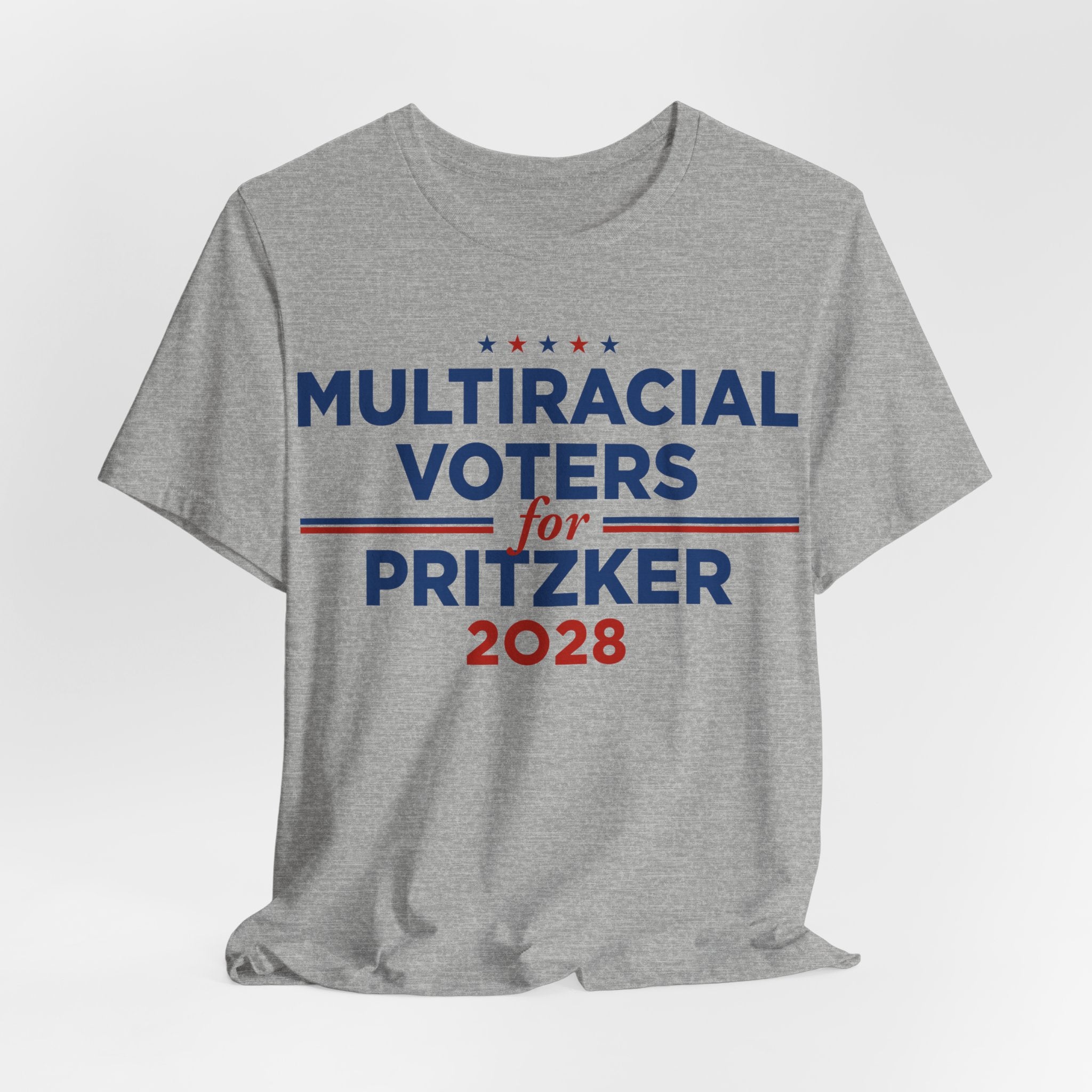 Multiracial Voters for J.B. Pritzker for President Campaign T-Shirt 2028
