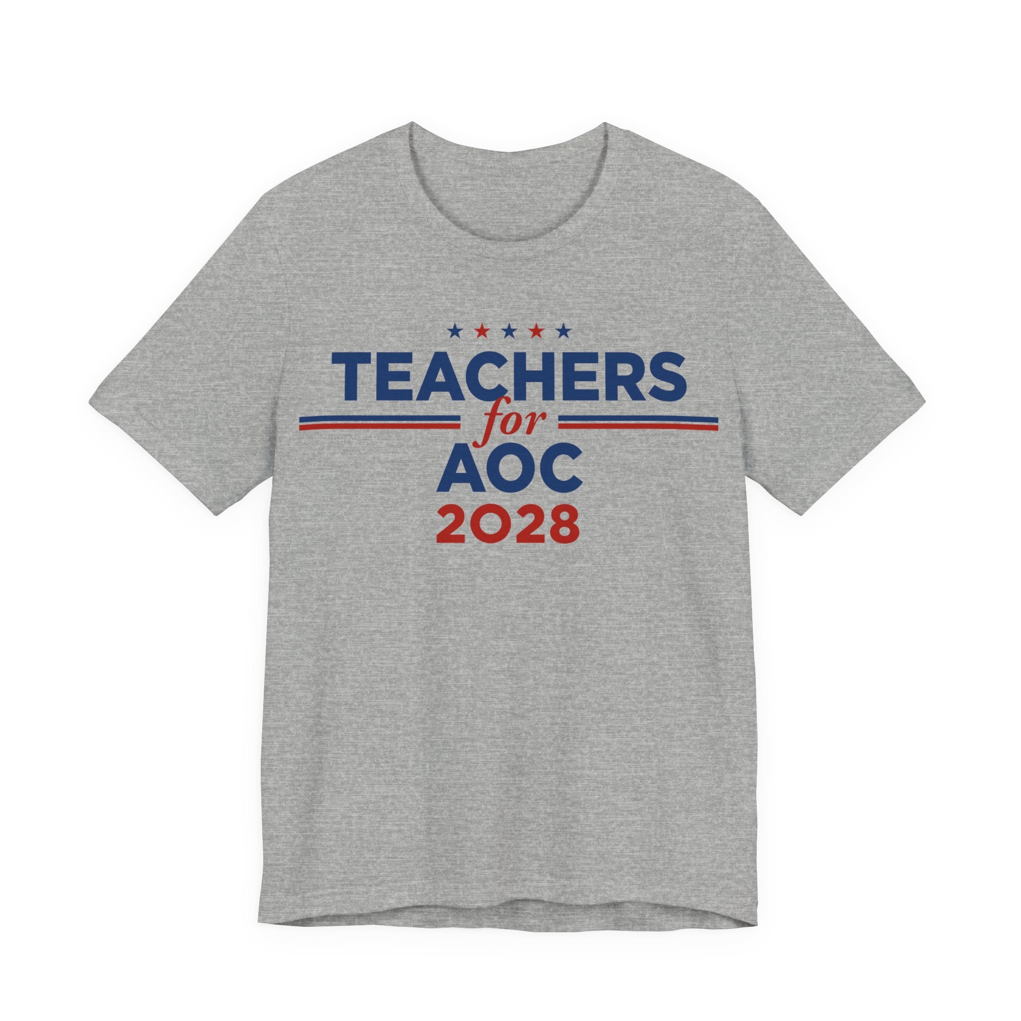 Teachers for AOC for President Campaign T-Shirt 2028