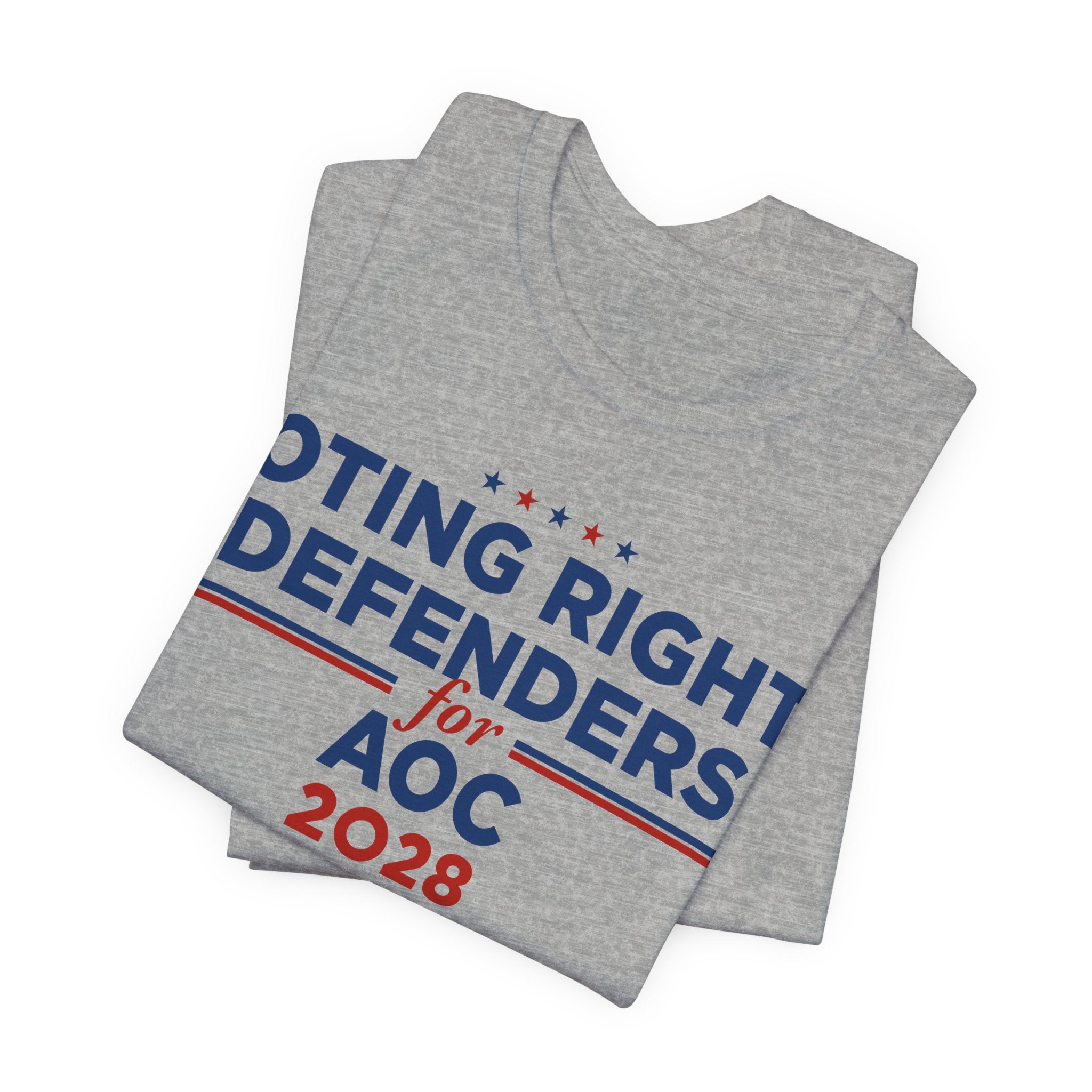 Voting Right Defenders for AOC for President Campaign T-Shirt 2028