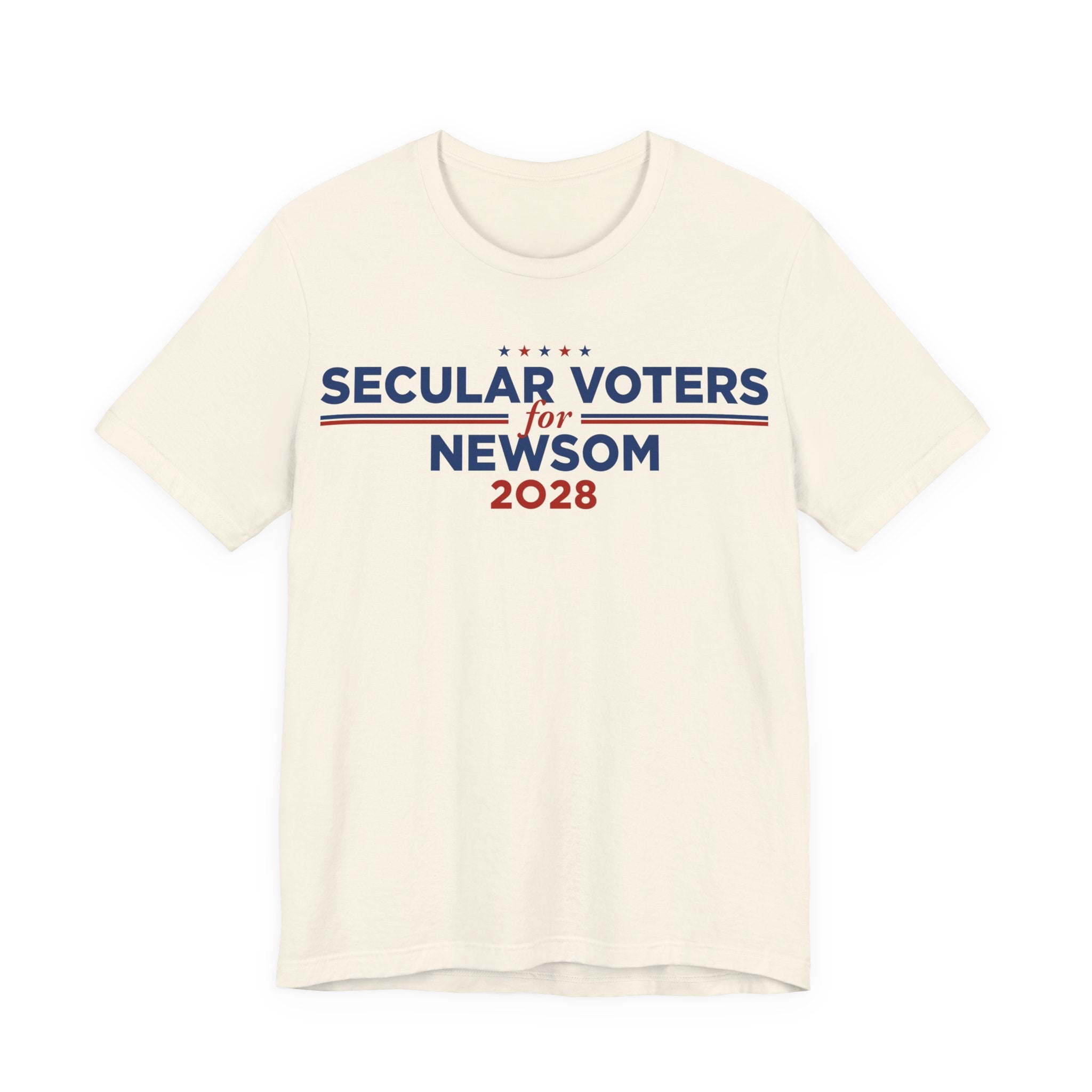 Secular Voters for Gavin Newsom for President Campaign T-Shirt 2028