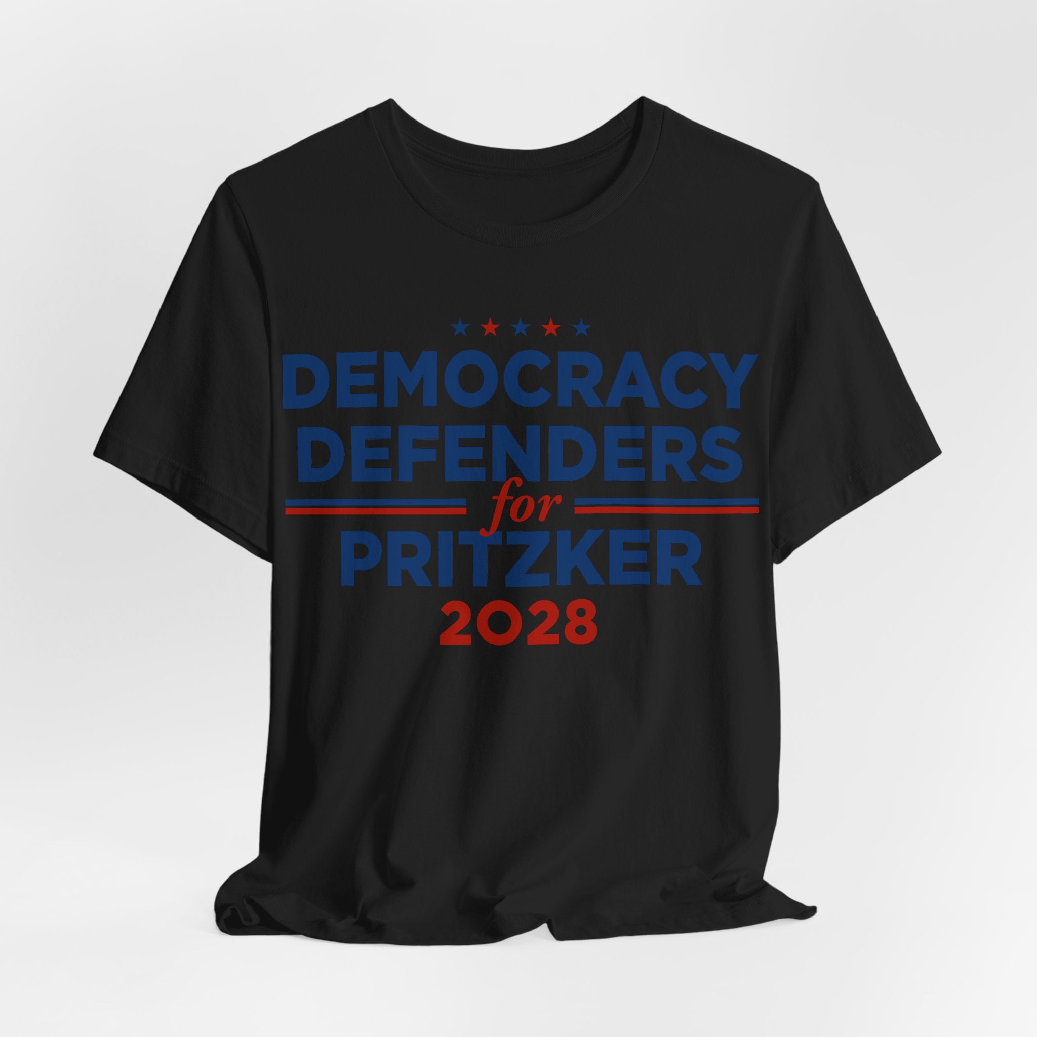 Democracy Defenders for J.B. Pritzker for President Campaign T-Shirt 2028