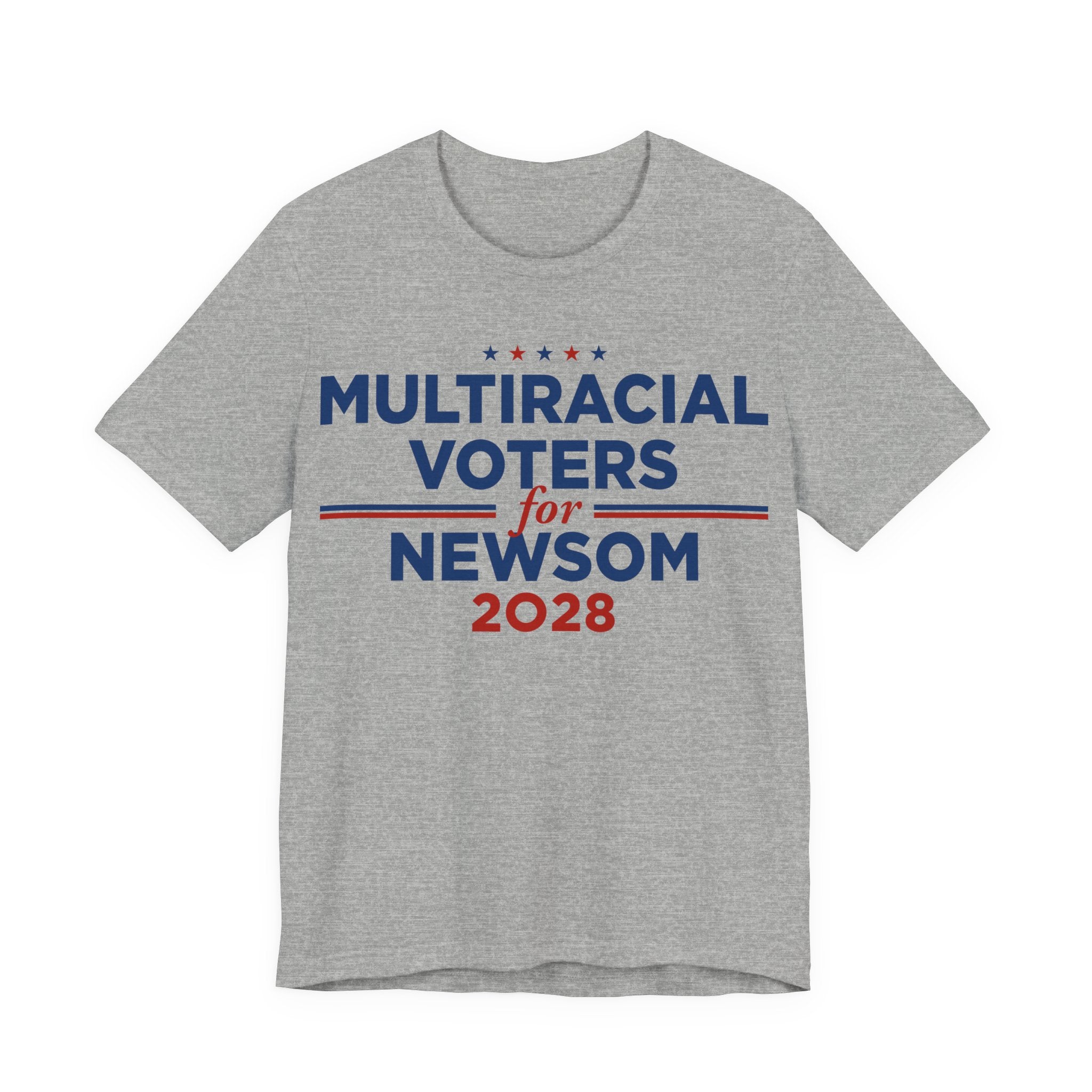 Multiracial Voters for Gavin Newsom for President Campaign T-Shirt 2028