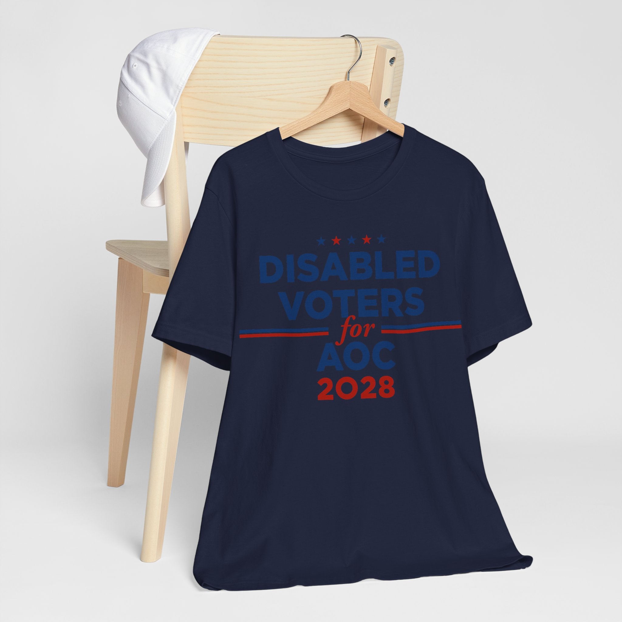 Disabled Voters for AOC for President Campaign T-Shirt 2028