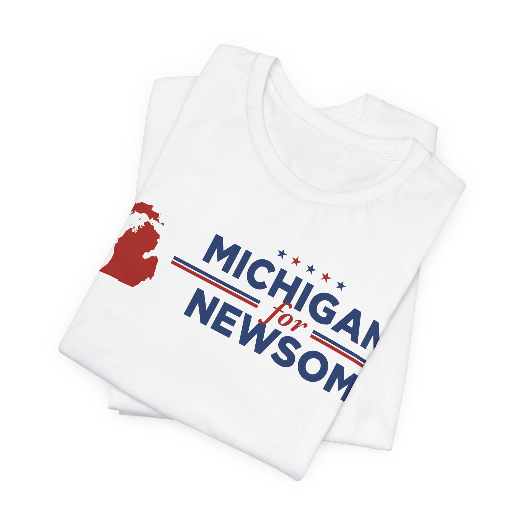 Michigan for Gavin Newsom for President Campaign T-Shirt 2028
