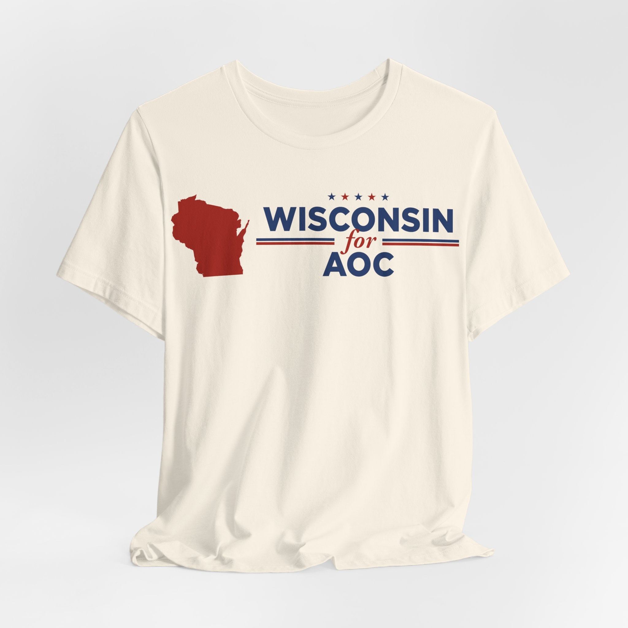 Wisconsin for AOC for President Campaign T-Shirt 2028