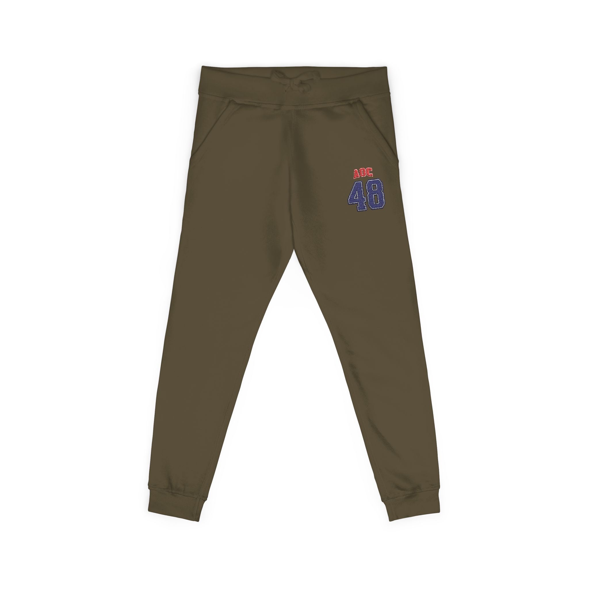 Embroidered Team AOC for 48th President Fleece Sweatpants — Casual Cozy Joggers
