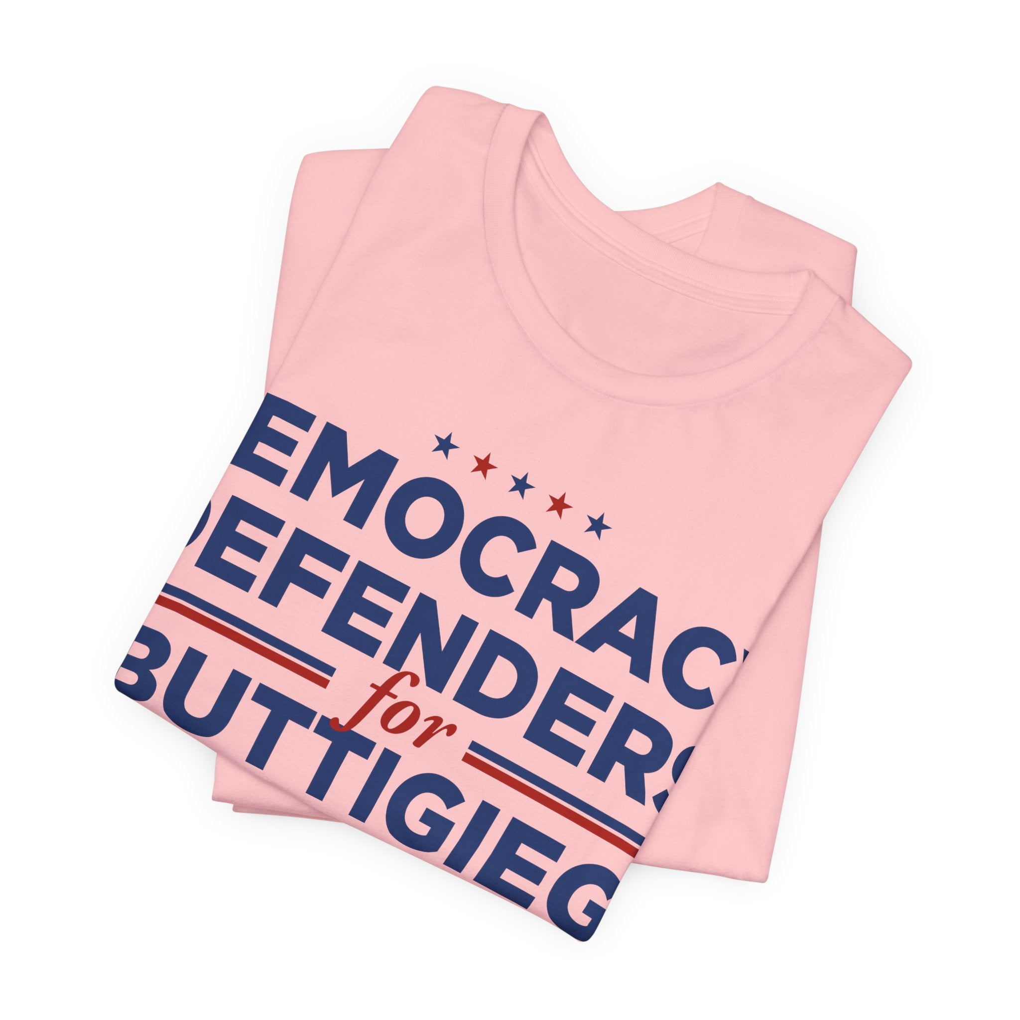 Democracy Defenders for Buttigieg 2028 T-Shirt | Bella+Canvas 3001 Political Graphic Tee