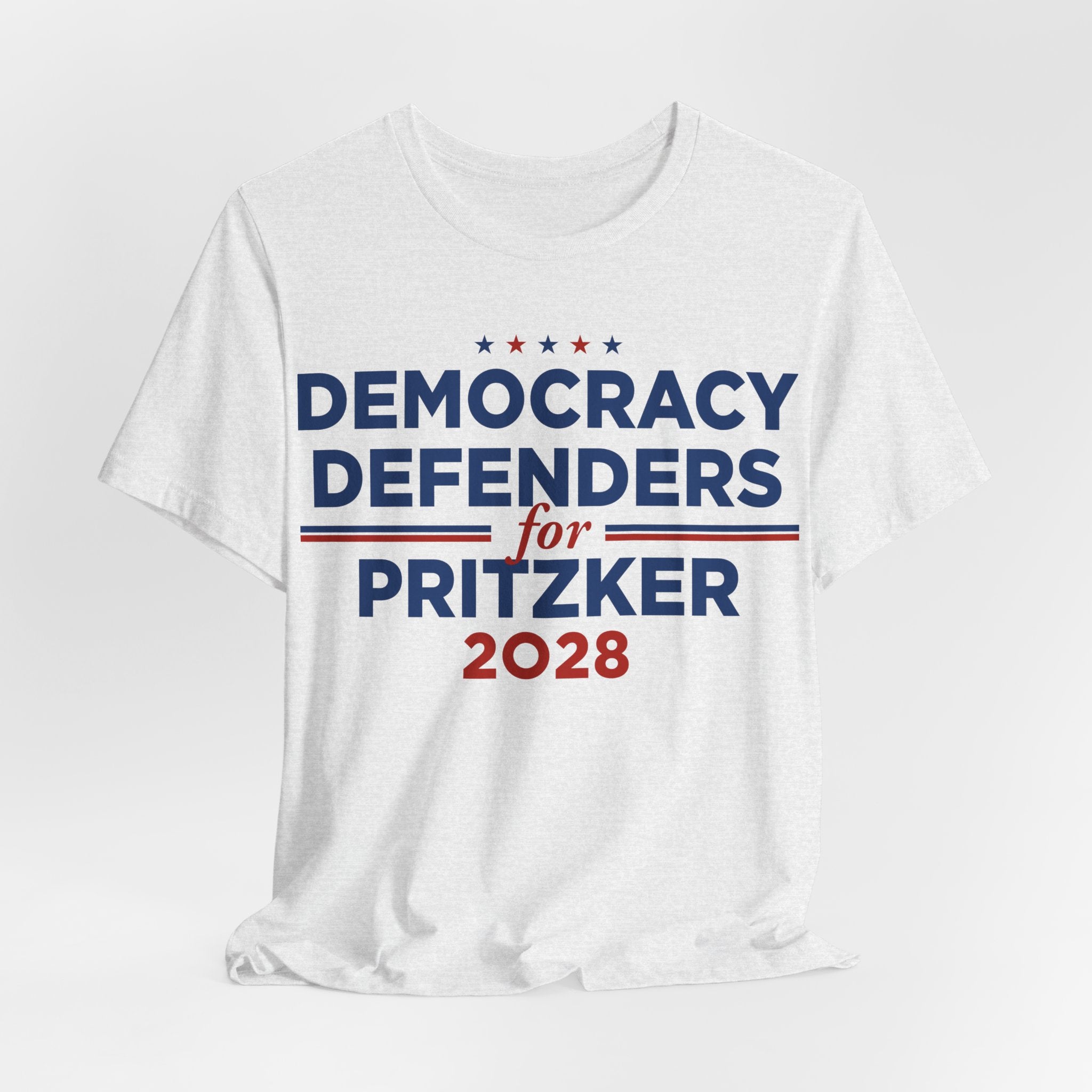 Democracy Defenders for J.B. Pritzker for President Campaign T-Shirt 2028