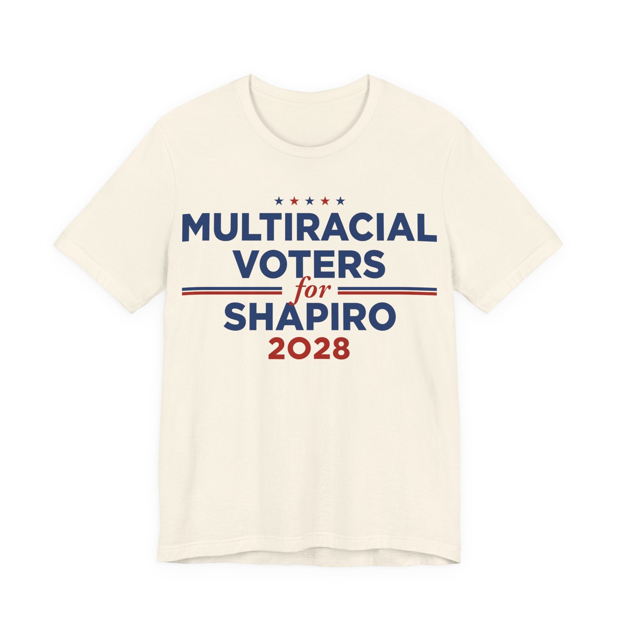 Multiracial Voters for Josh Shapiro for President Campaign T-Shirt 2028