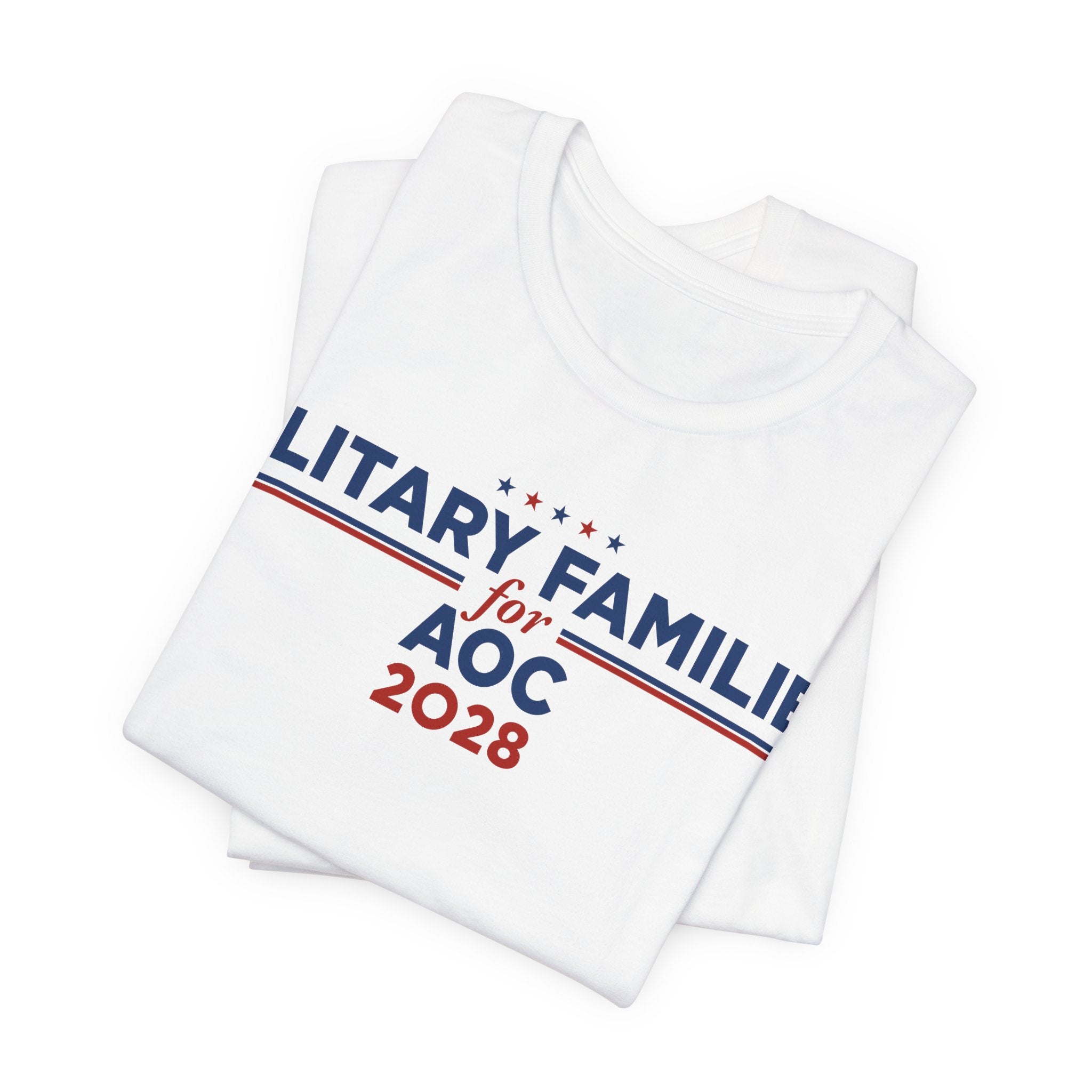 Military Families for AOC for President Campaign T-Shirt 2028