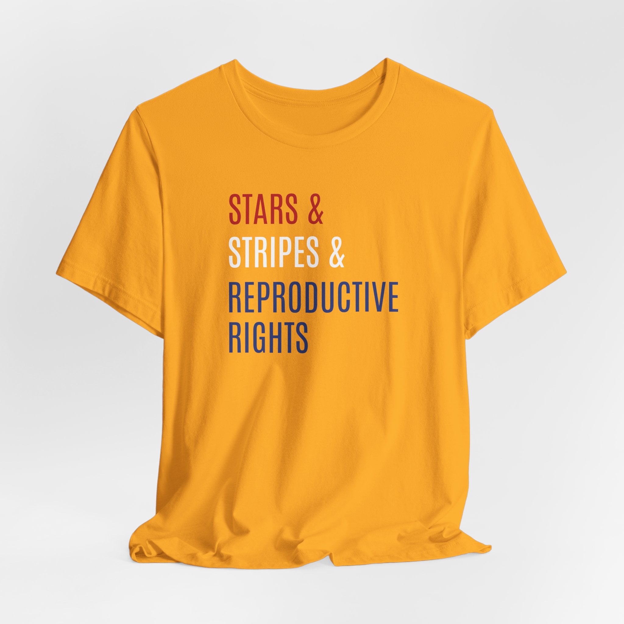 Stars, Stripes, Reproductive Rights Unisex T-Shirt - Red White Blue Patriotic Shirt - Pro-Choice - Women's Rights