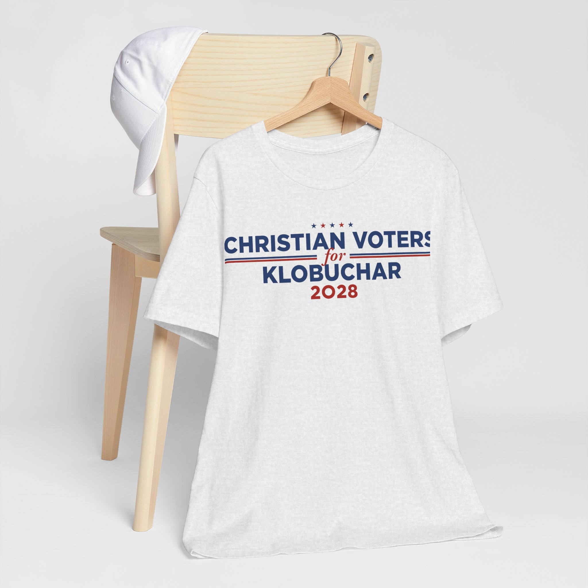 Christian Voters for Amy Klobuchar for President Campaign T-Shirt 2028
