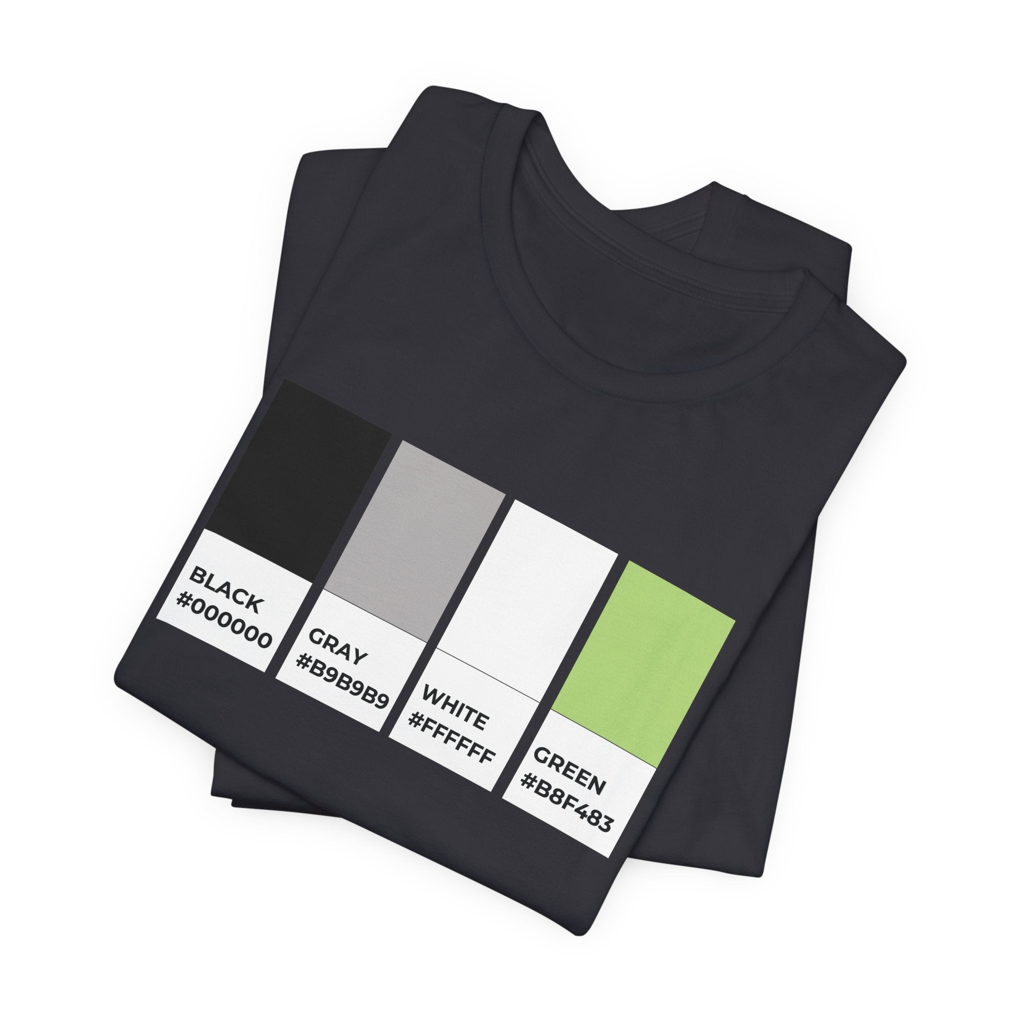 Funny Agender Pride Flag Pantone Colors Unisex Jersey Short Sleeve T-Shirt