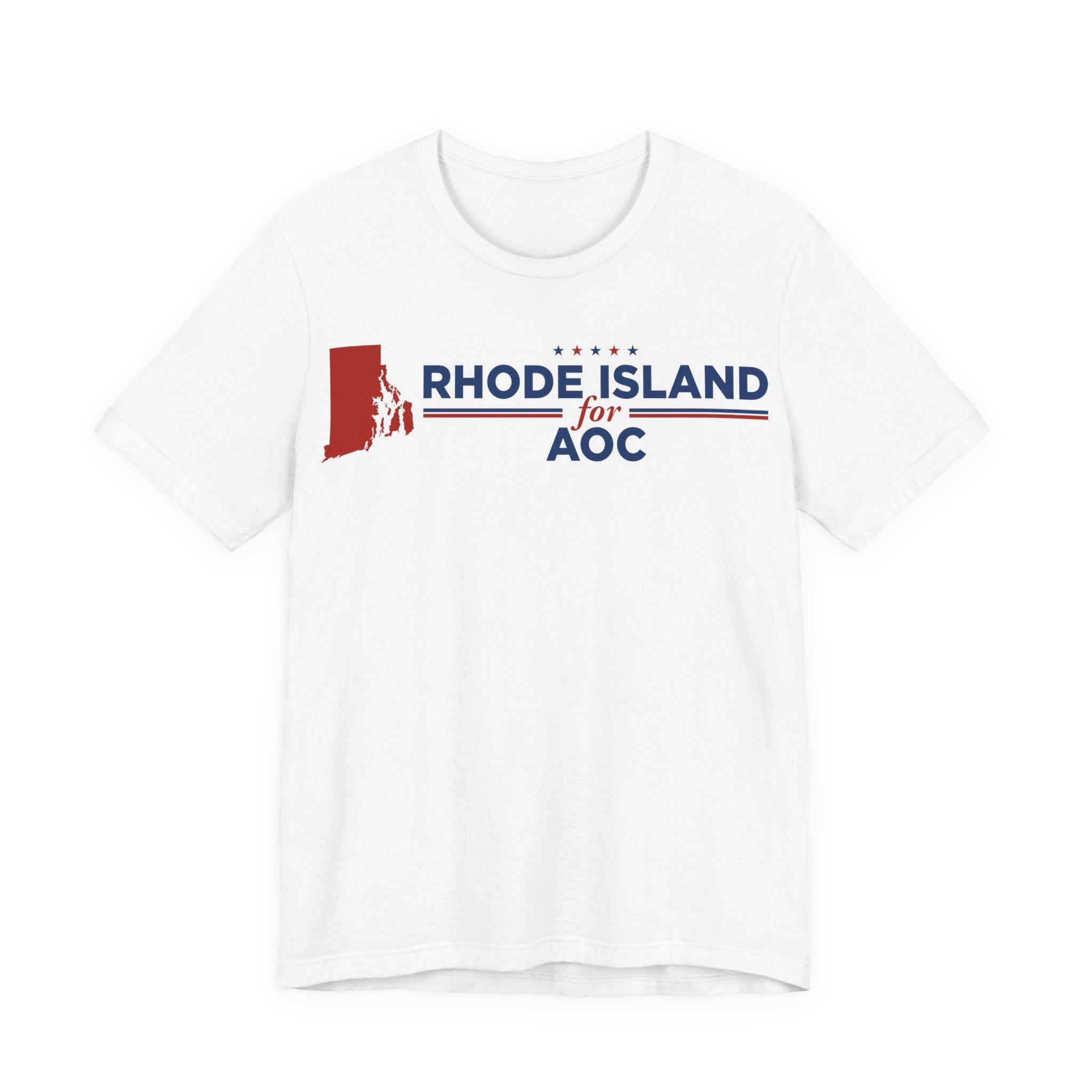 Rhode Island for AOC for President Campaign T-Shirt 2028