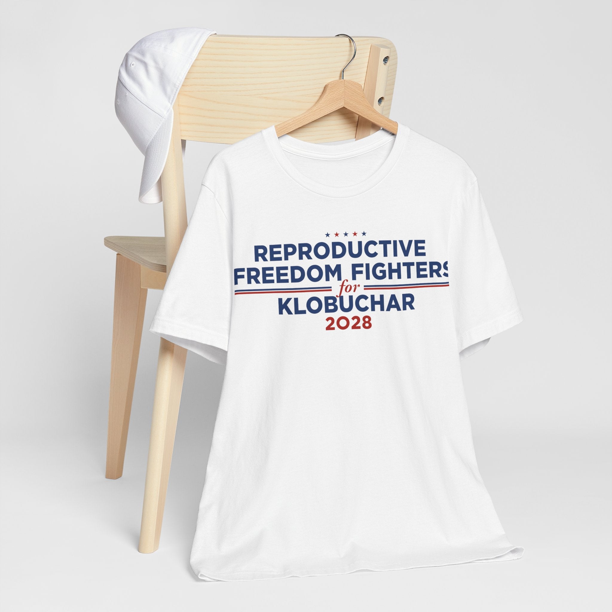 Reproductive Freedom Fighters for Amy Klobuchar for President Campaign T-Shirt 2028