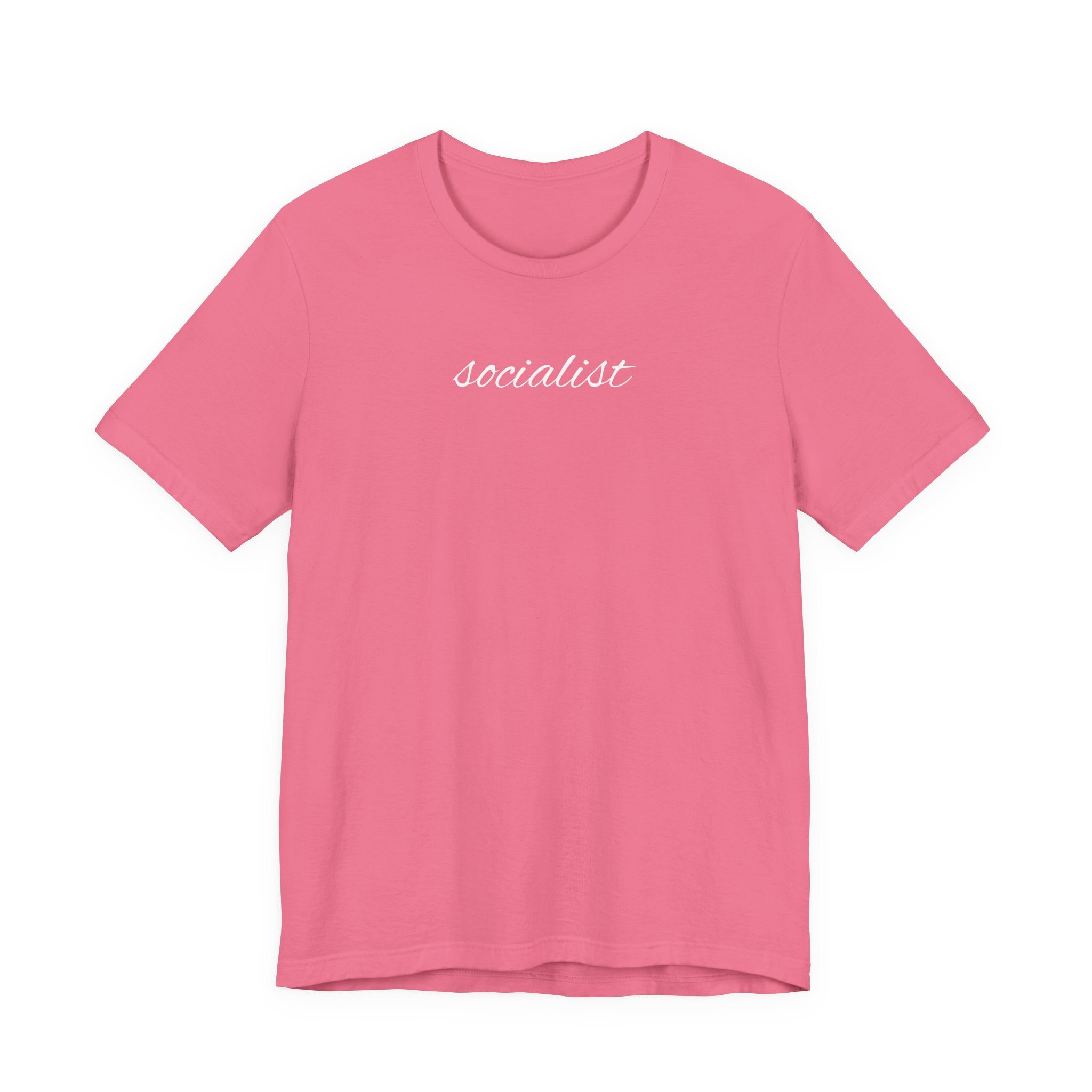 Socialist Script T-Shirt – Minimalist Political Statement Tee
