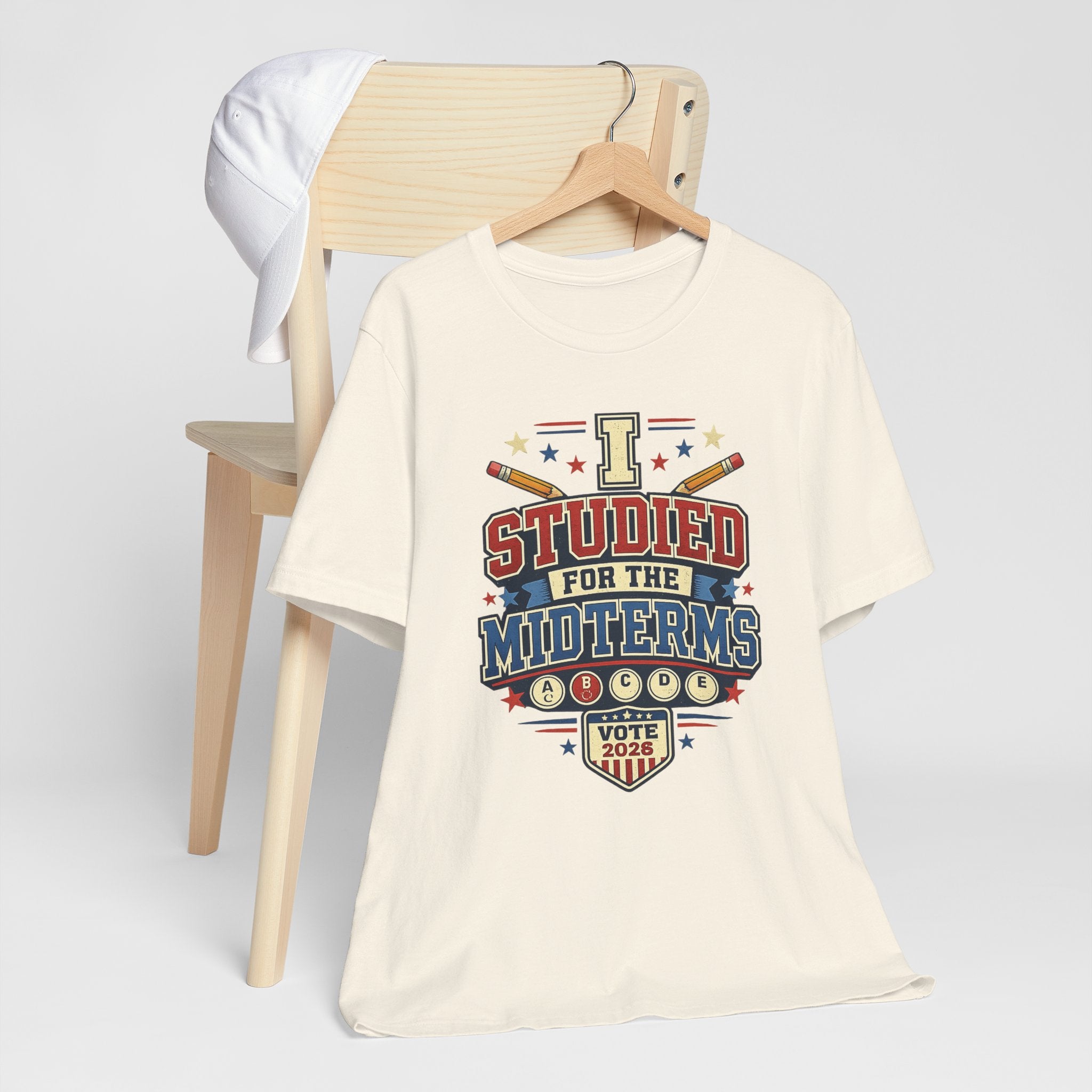 I Studied for the Midterms 2026 T-Shirt – Funny Voting Shirt, Retro Political Tee, Election Day Apparel