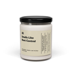 Smells Like Rent Control – Hand-Poured Soy Candle (9 oz)