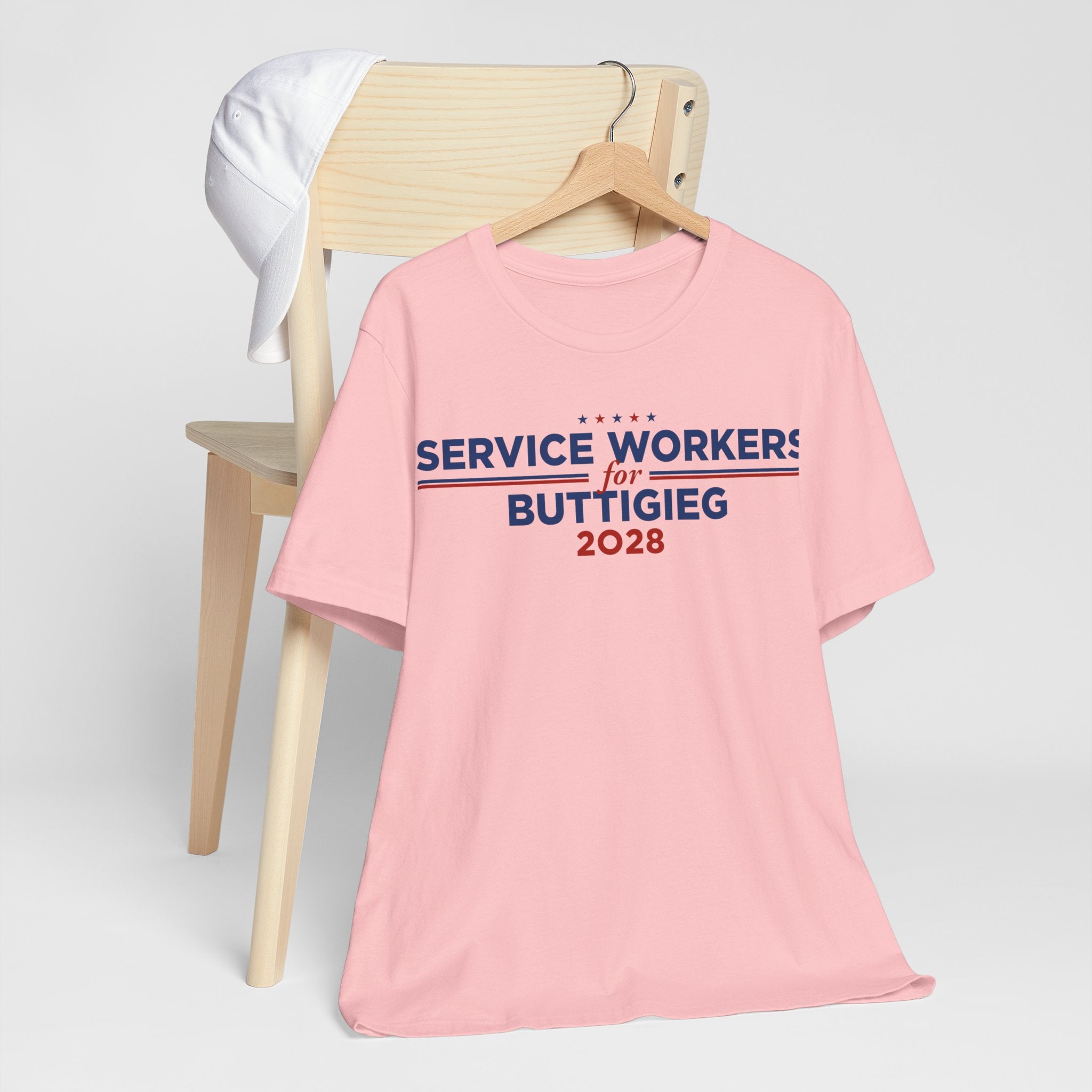 Service Workers for Pete Buttigieg for President Campaign T-Shirt 2028