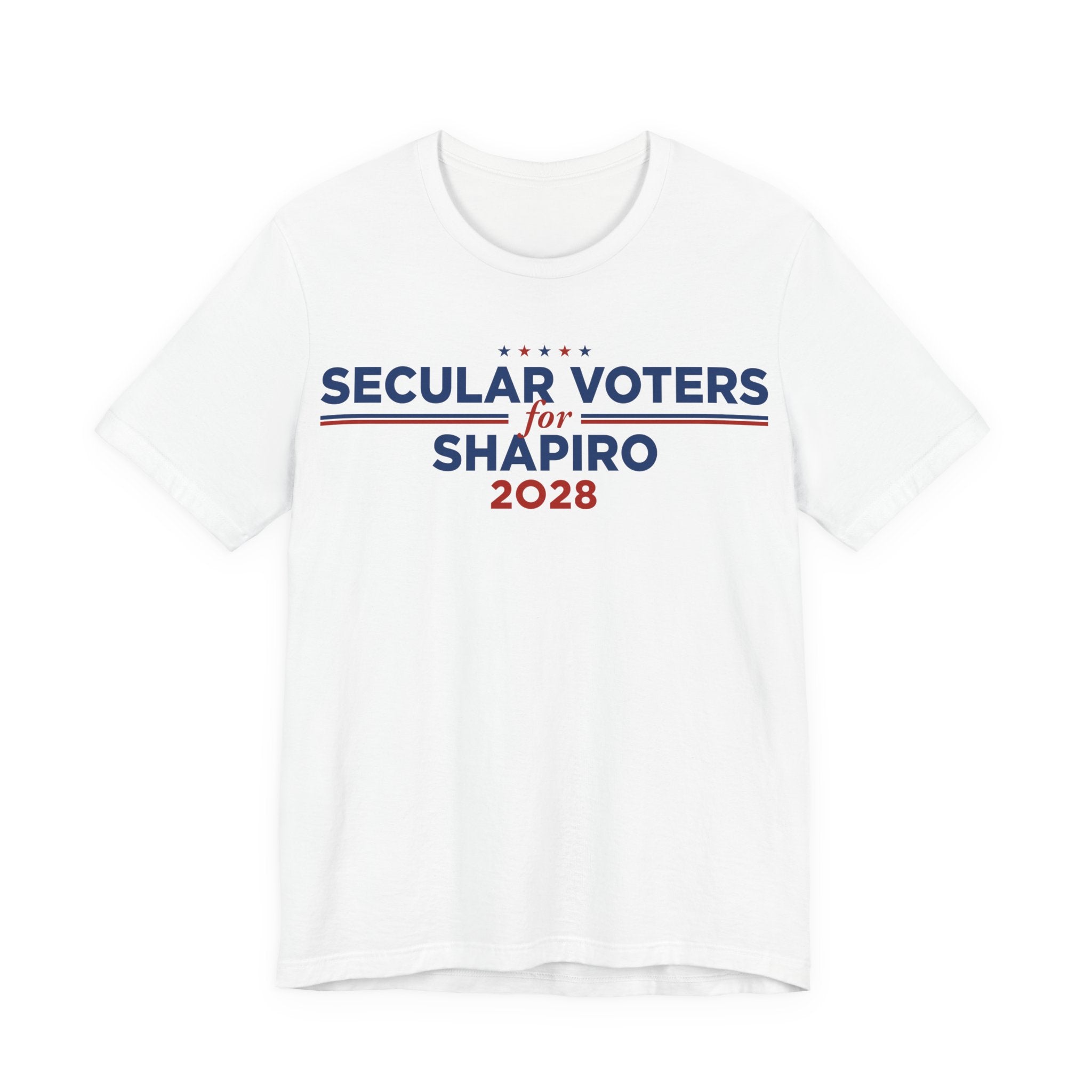 Secular Voters for Josh Shapiro for President Campaign T-Shirt 2028