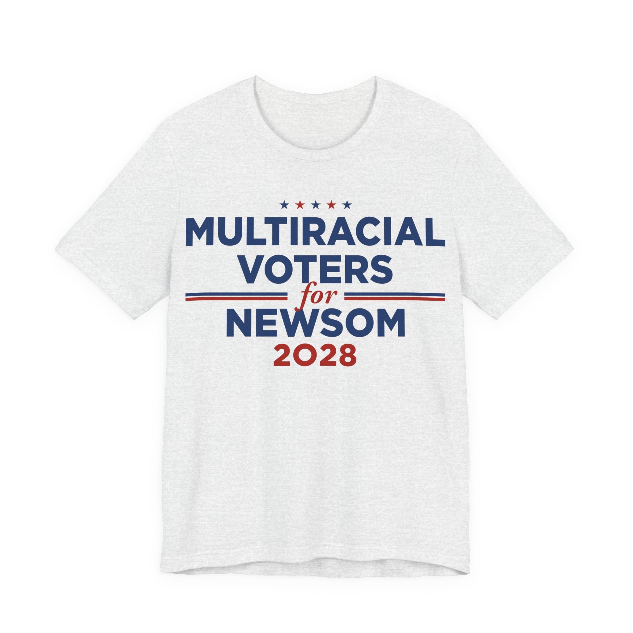 Multiracial Voters for Gavin Newsom for President Campaign T-Shirt 2028